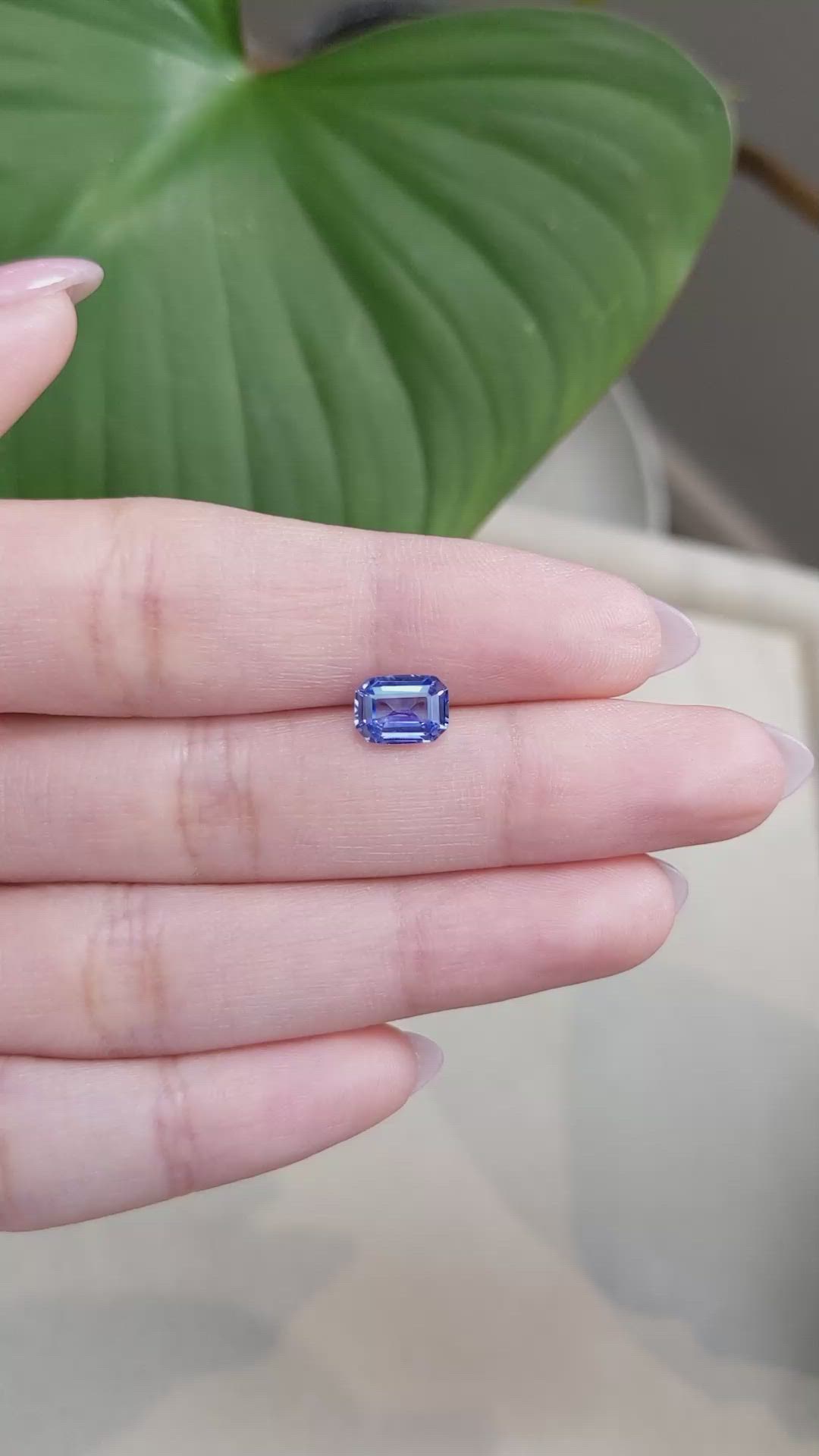 1.62 Ct. Blue Sapphire from Ceylon (Sri Lanka) Size Video