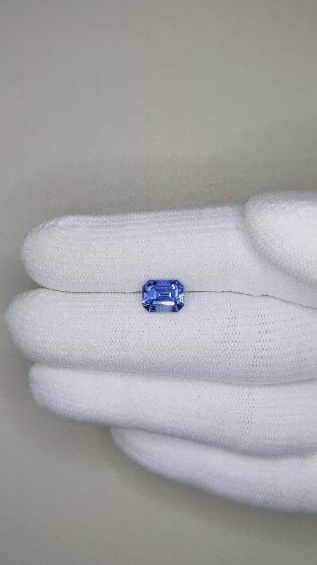 1.75 Ct. Blue Sapphire from Ceylon (Sri Lanka) Size Video