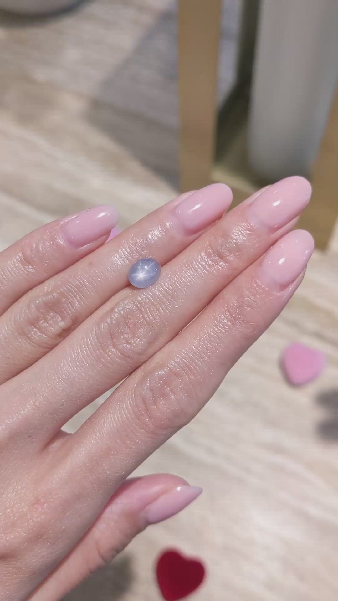 1.90 Ct. Grey Star Sapphire from Ceylon (Sri Lanka) Size Video