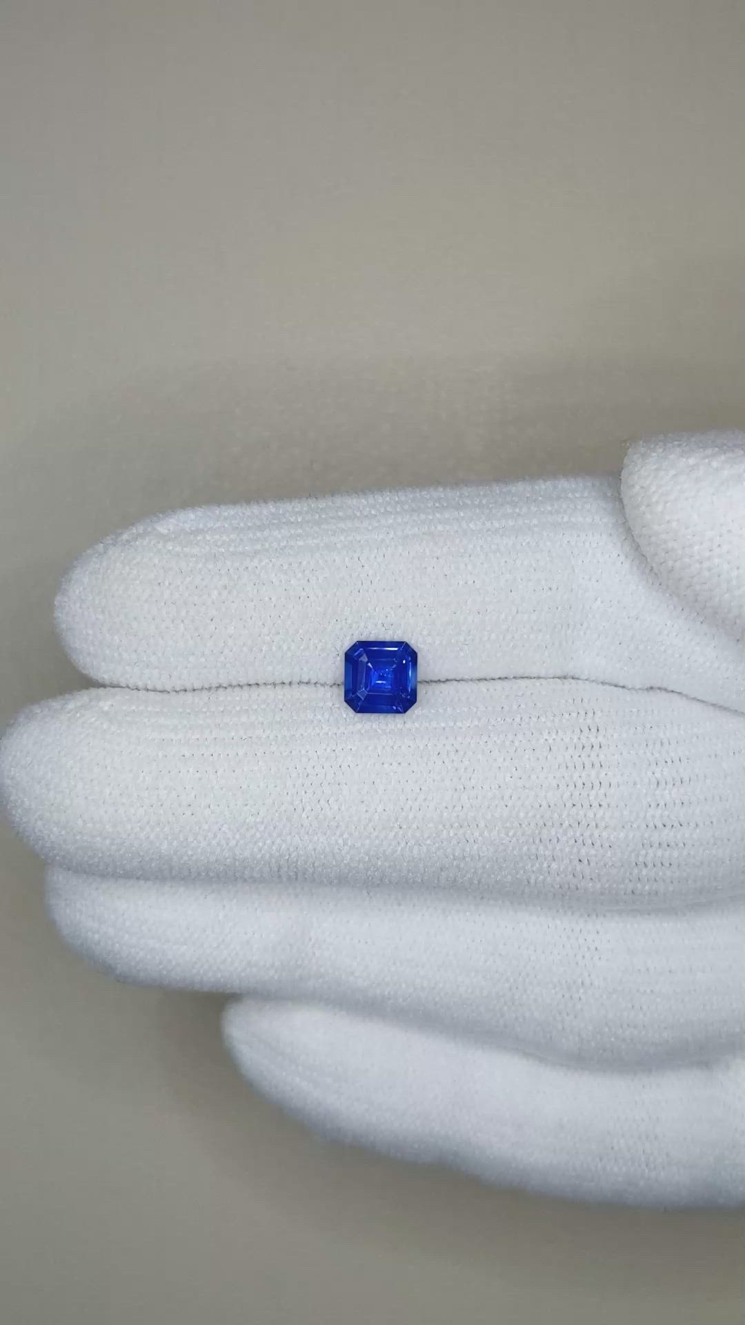 0.75 Ct. Blue Sapphire from Ceylon (Sri Lanka) Size Video