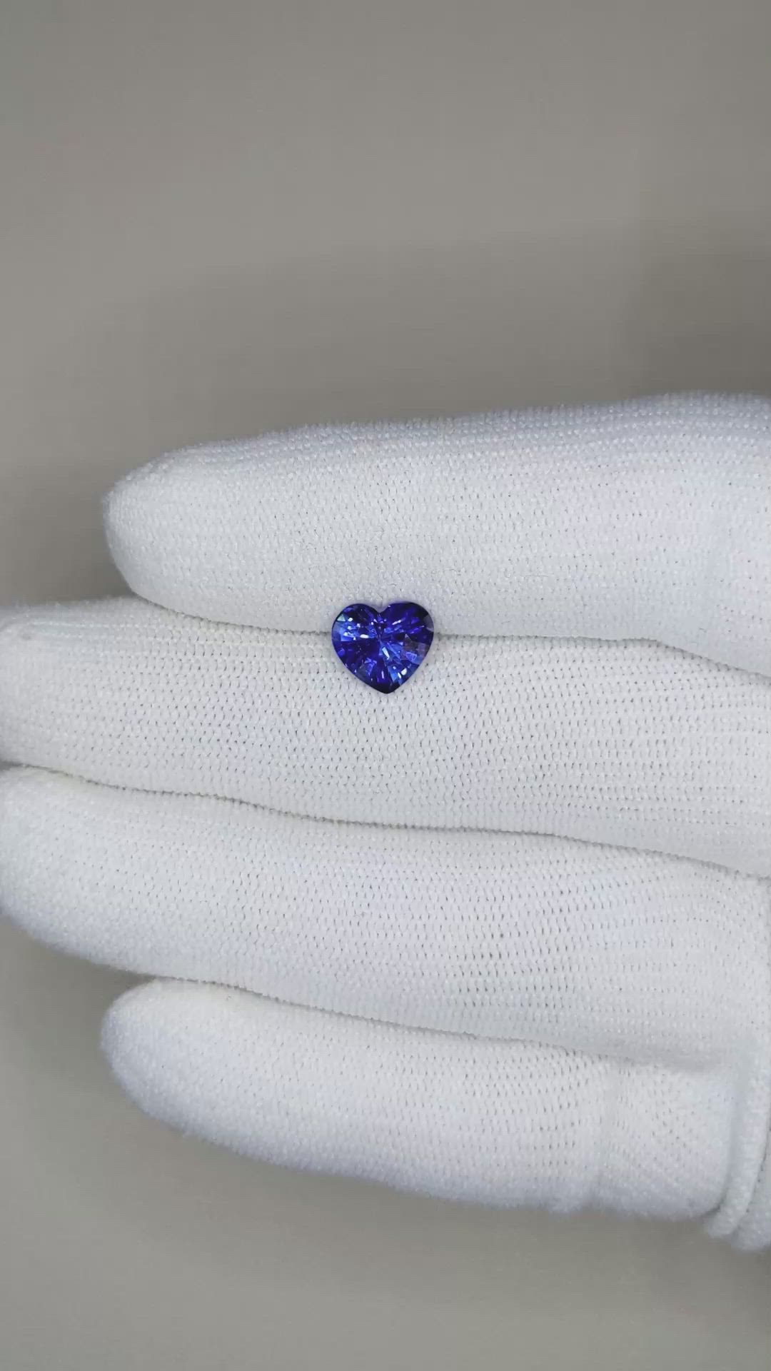 1.90 Ct. Blue Sapphire from Ceylon (Sri Lanka) Size Video