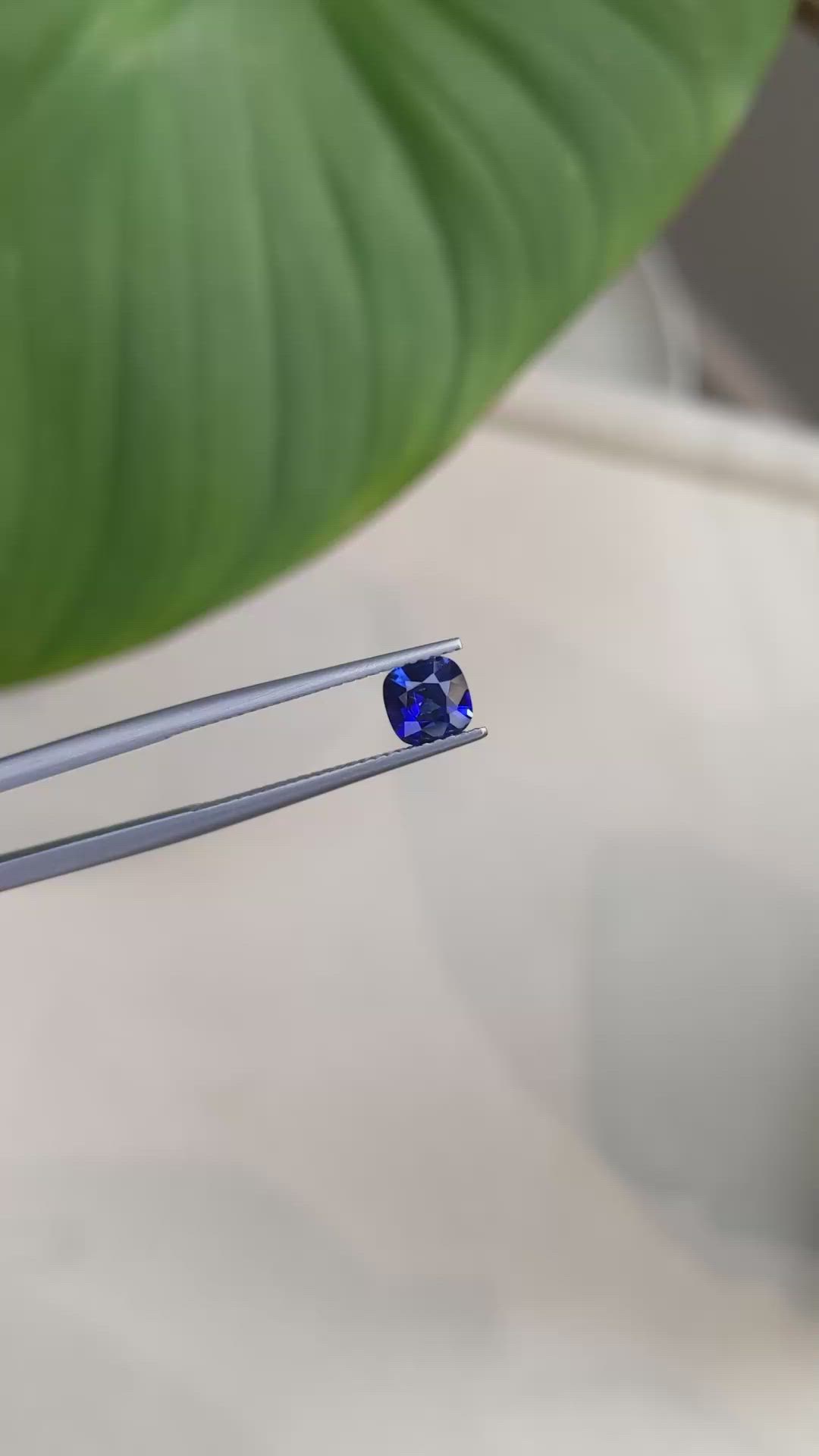 0.81 Ct. Blue Sapphire from Ceylon (Sri Lanka) Size Video