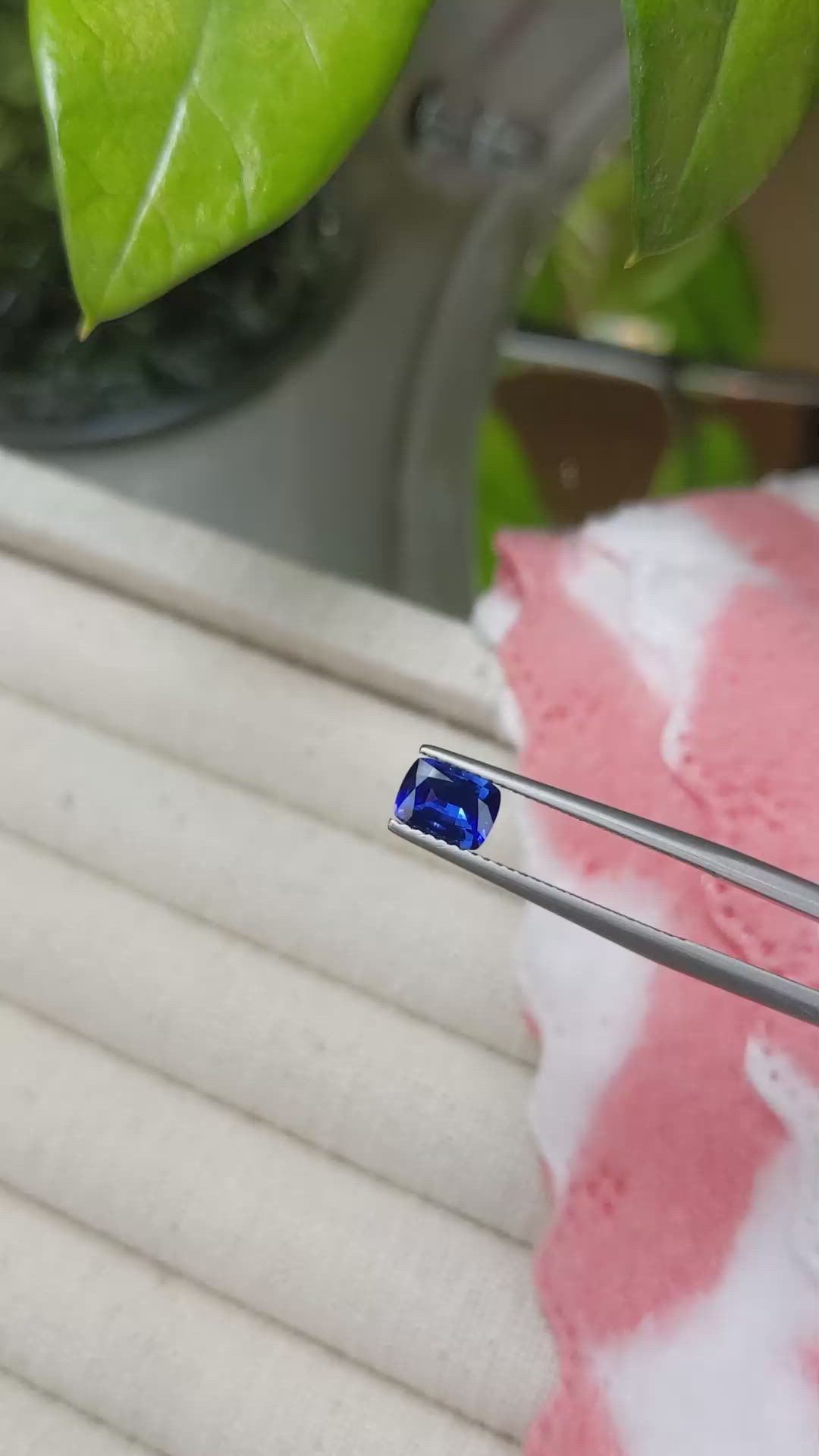 0.88 Ct. Blue Sapphire from Ceylon (Sri Lanka) Size Video