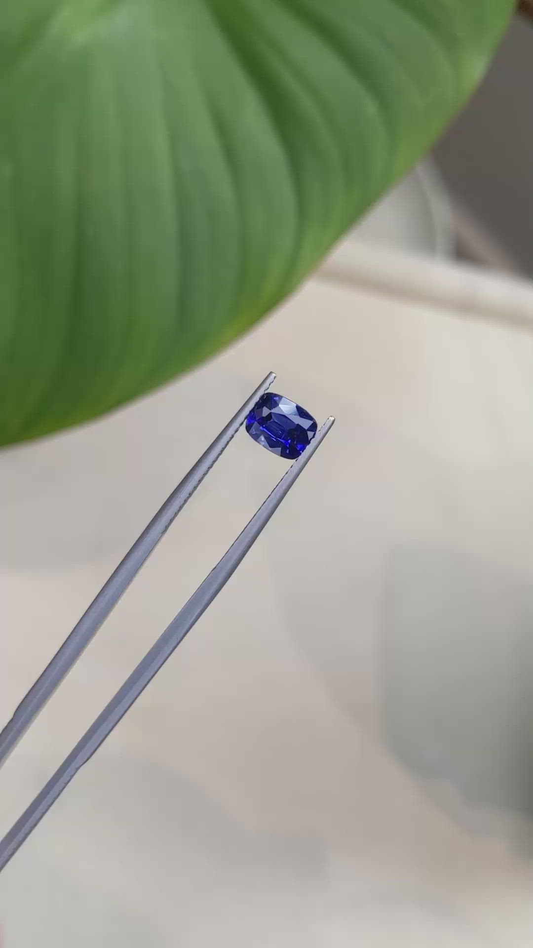 1.19 Ct. Blue Sapphire from Ceylon (Sri Lanka) Size Video