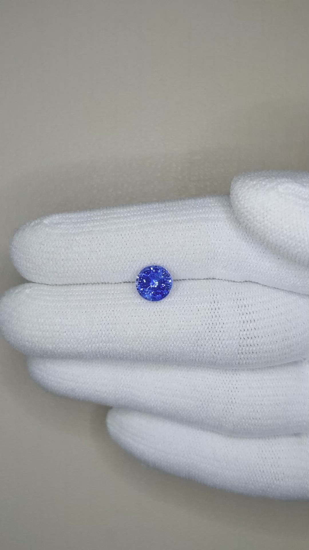 1.67 Ct. Blue Sapphire from Ceylon (Sri Lanka) Size Video