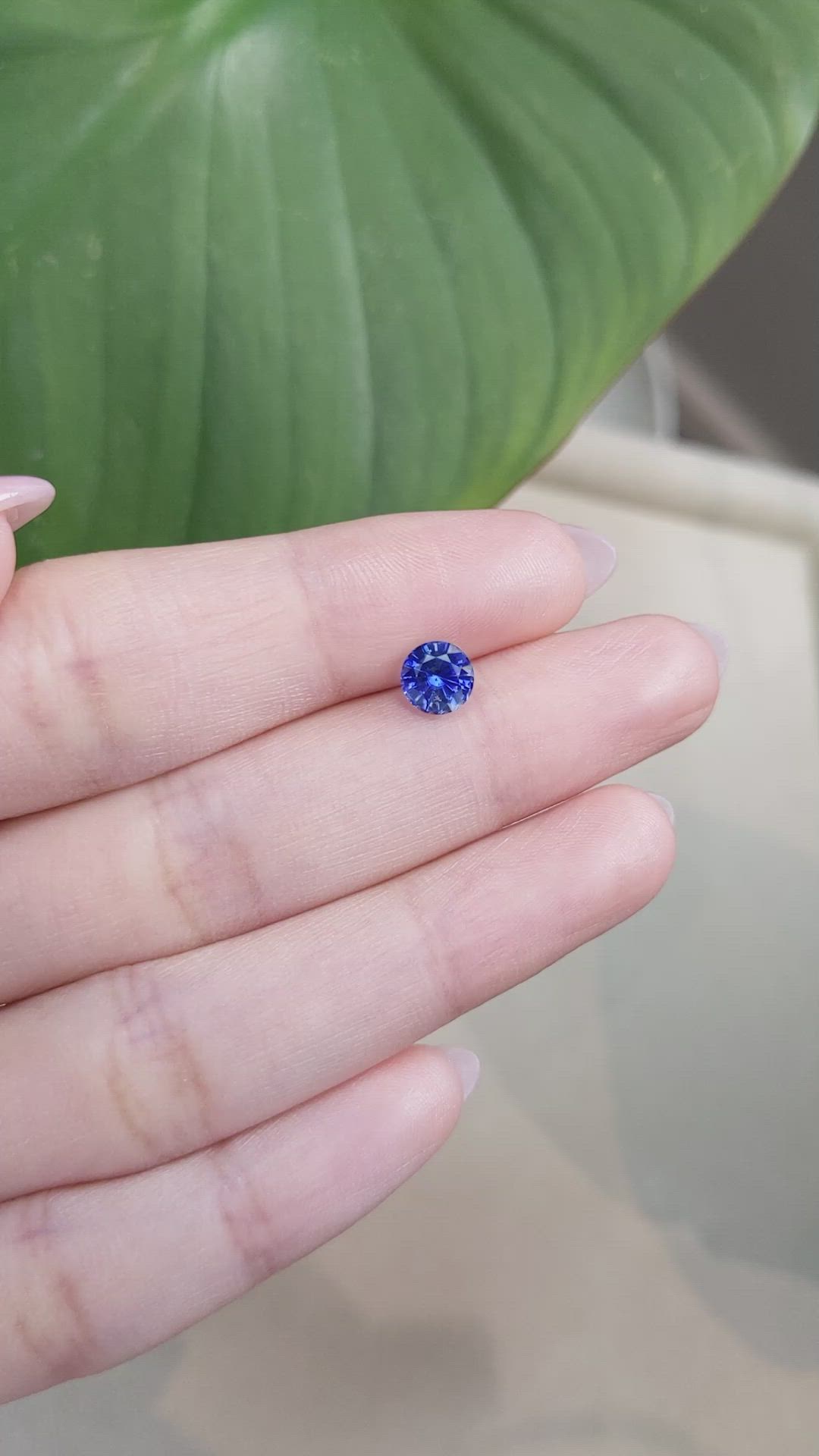 1.14 Ct. Blue Sapphire from Ceylon (Sri Lanka) Size Video