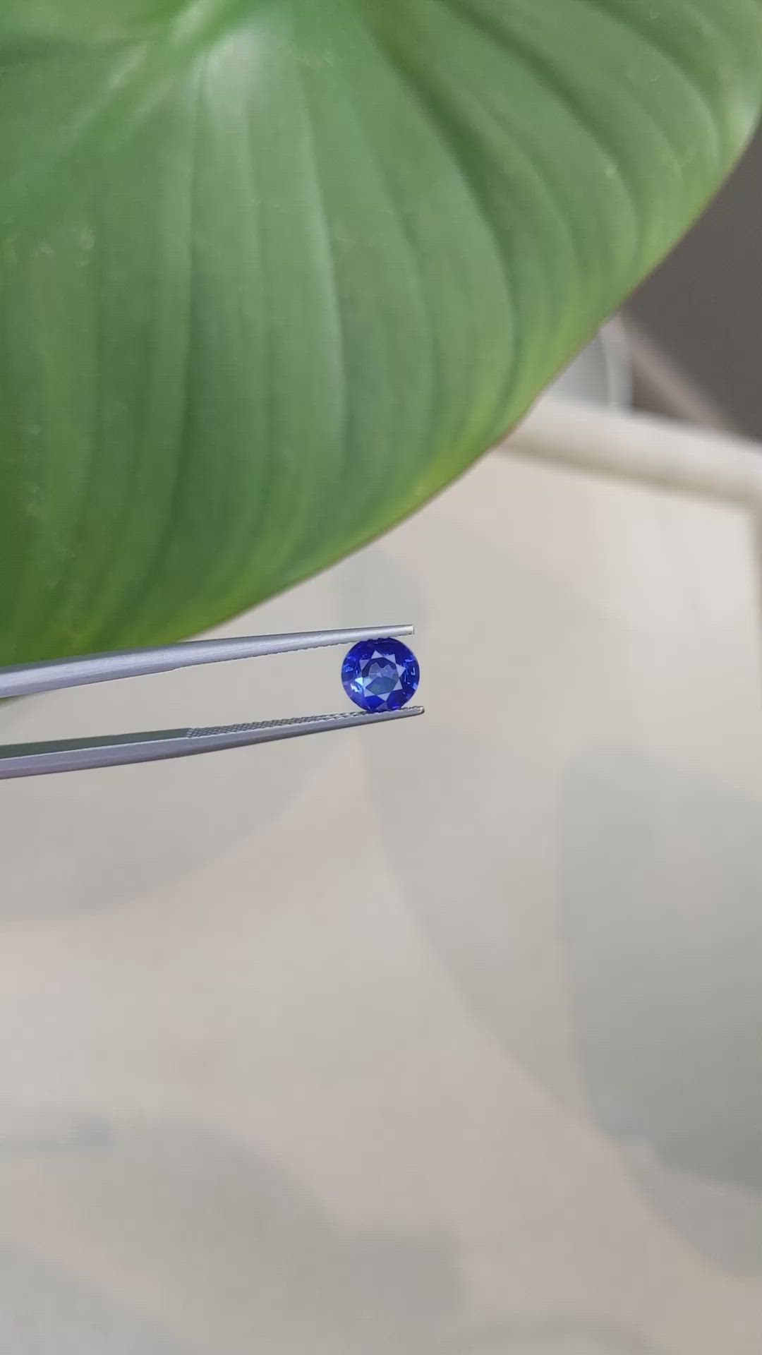 1.29 Ct. Blue Sapphire from Ceylon (Sri Lanka) Size Video
