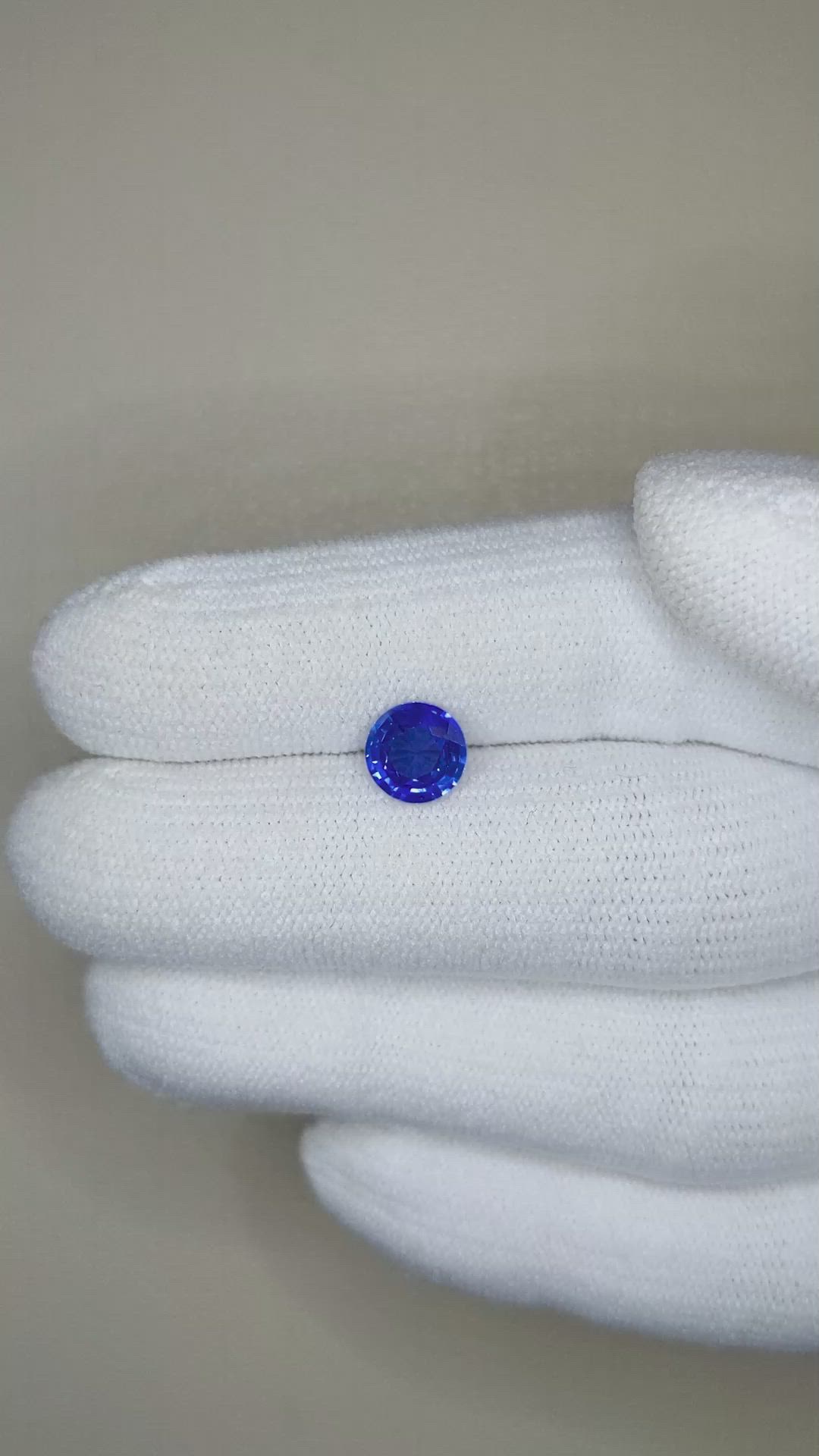 1.29 Ct. Blue Sapphire from Ceylon (Sri Lanka) Size Video