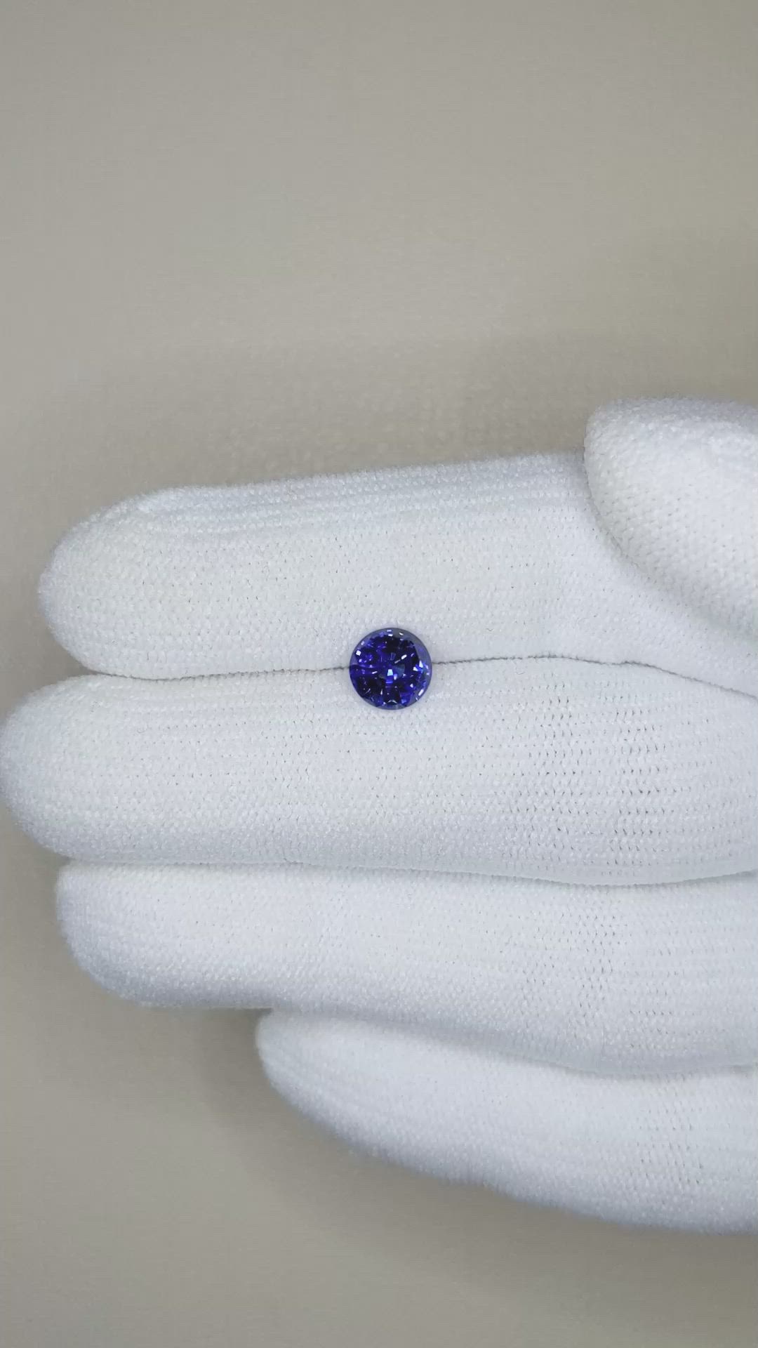 1.16 Ct. Blue Sapphire from Ceylon (Sri Lanka) Size Video