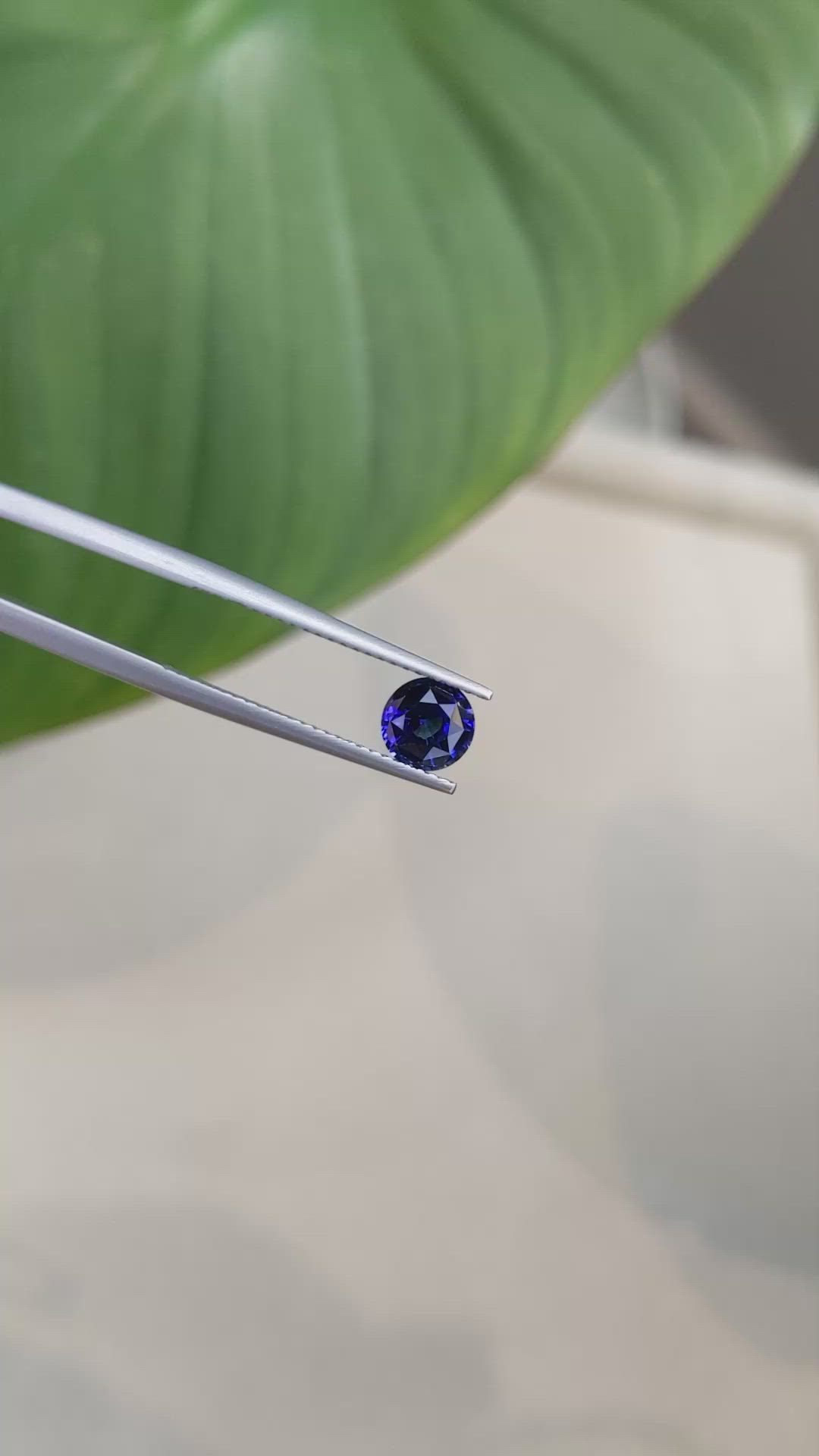 1.16 Ct. Blue Sapphire from Ceylon (Sri Lanka) Size Video