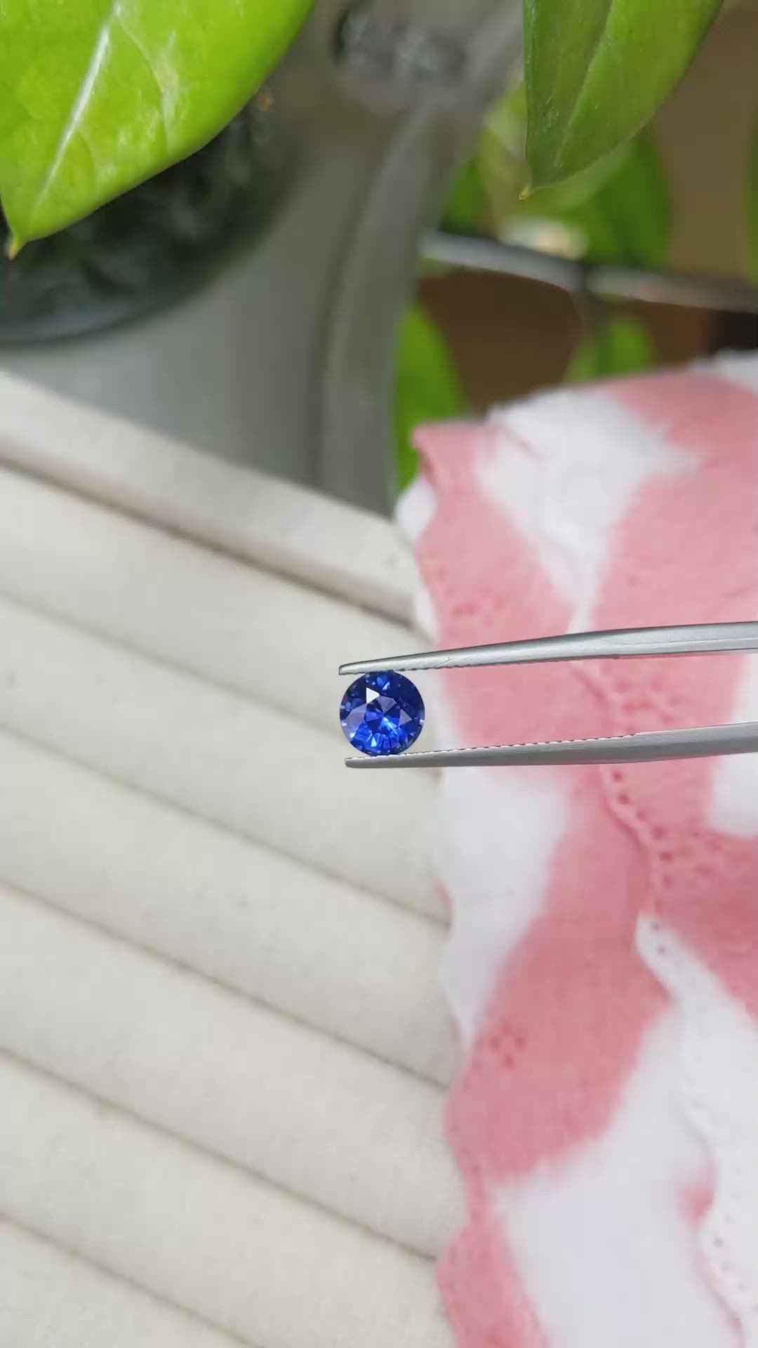 1.08 Ct. Blue Sapphire from Ceylon (Sri Lanka) Size Video
