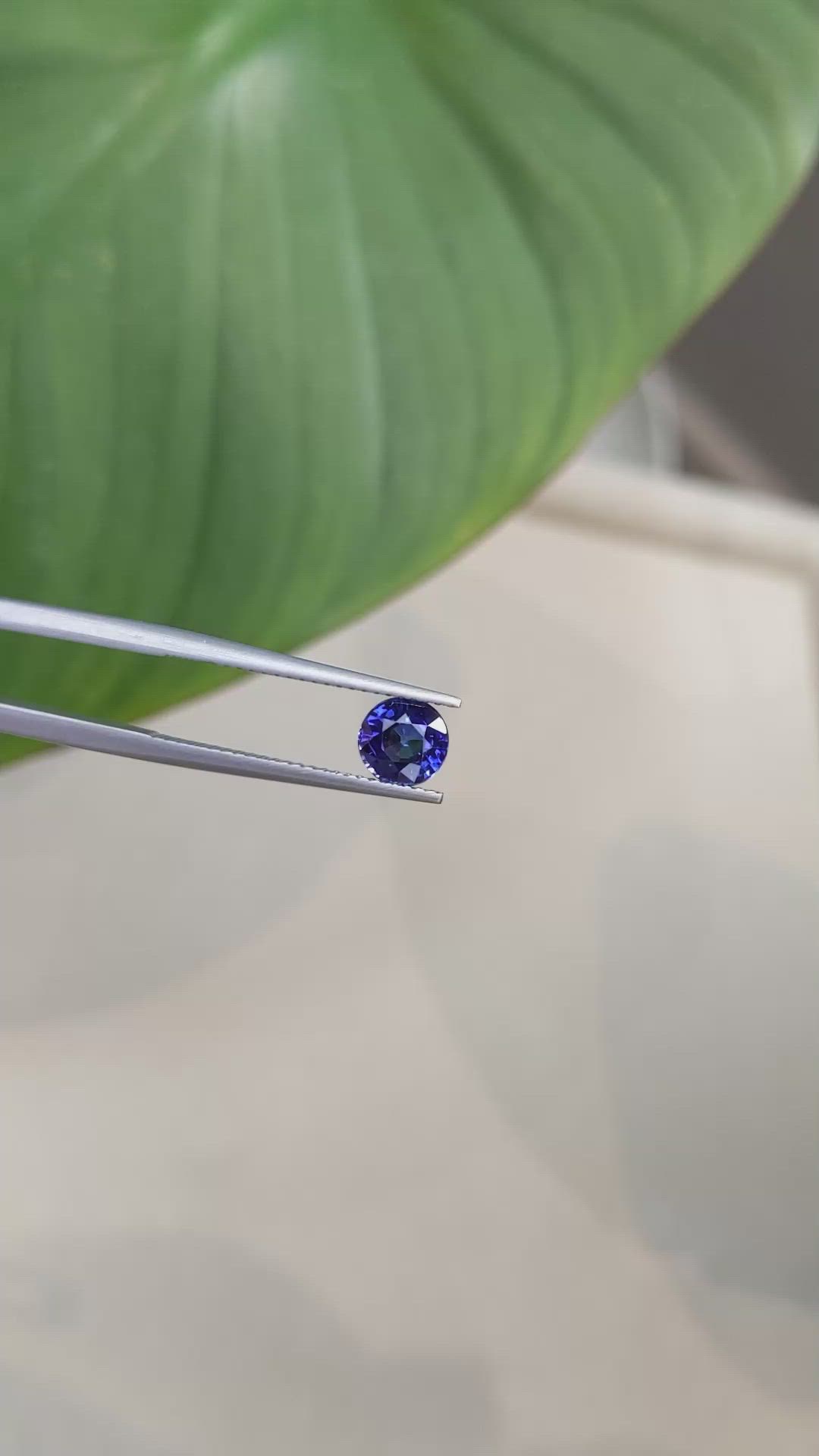 1.33 Ct. Blue Sapphire from Ceylon (Sri Lanka) Size Video