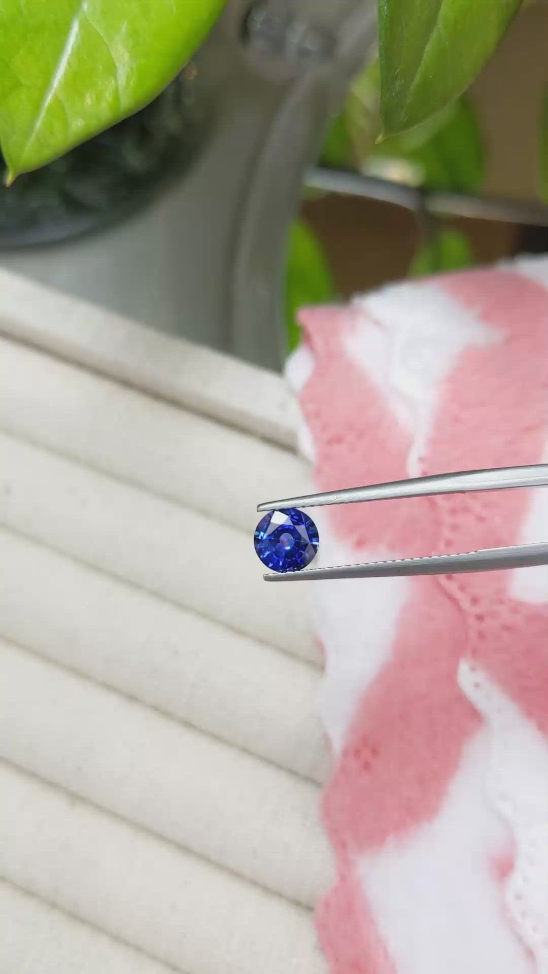 1.19 Ct. Blue Sapphire from Ceylon (Sri Lanka) Size Video