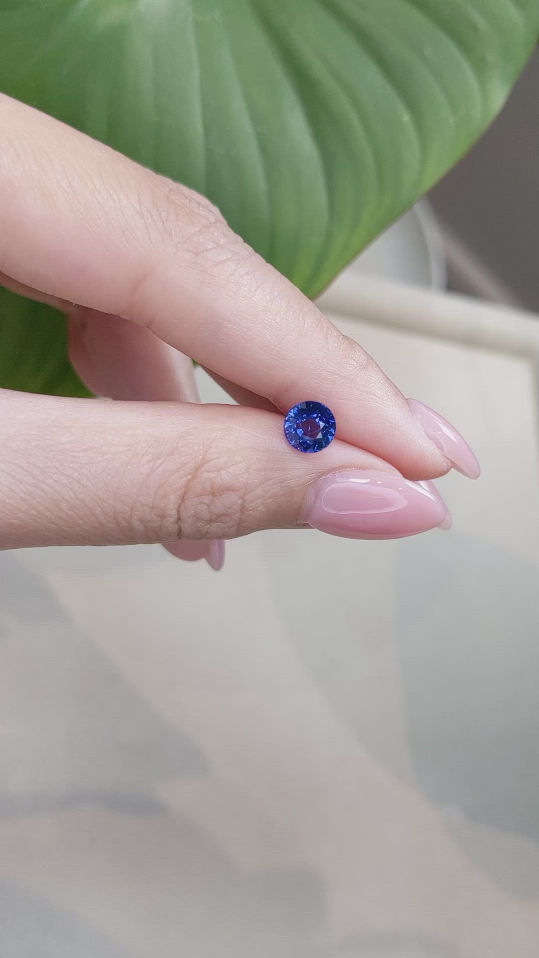1.43 Ct. Blue Sapphire from Ceylon (Sri Lanka) Size Video