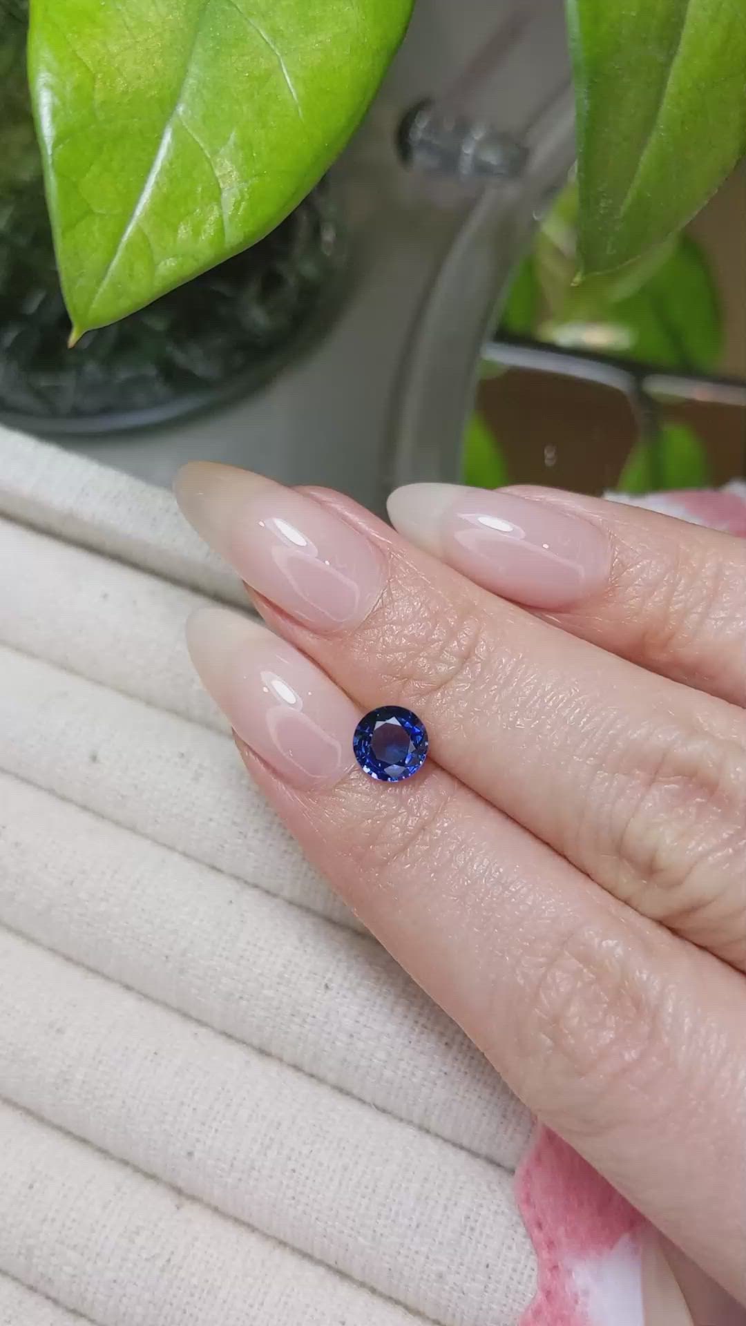 1.26 Ct. Blue Sapphire from Ceylon (Sri Lanka) Size Video
