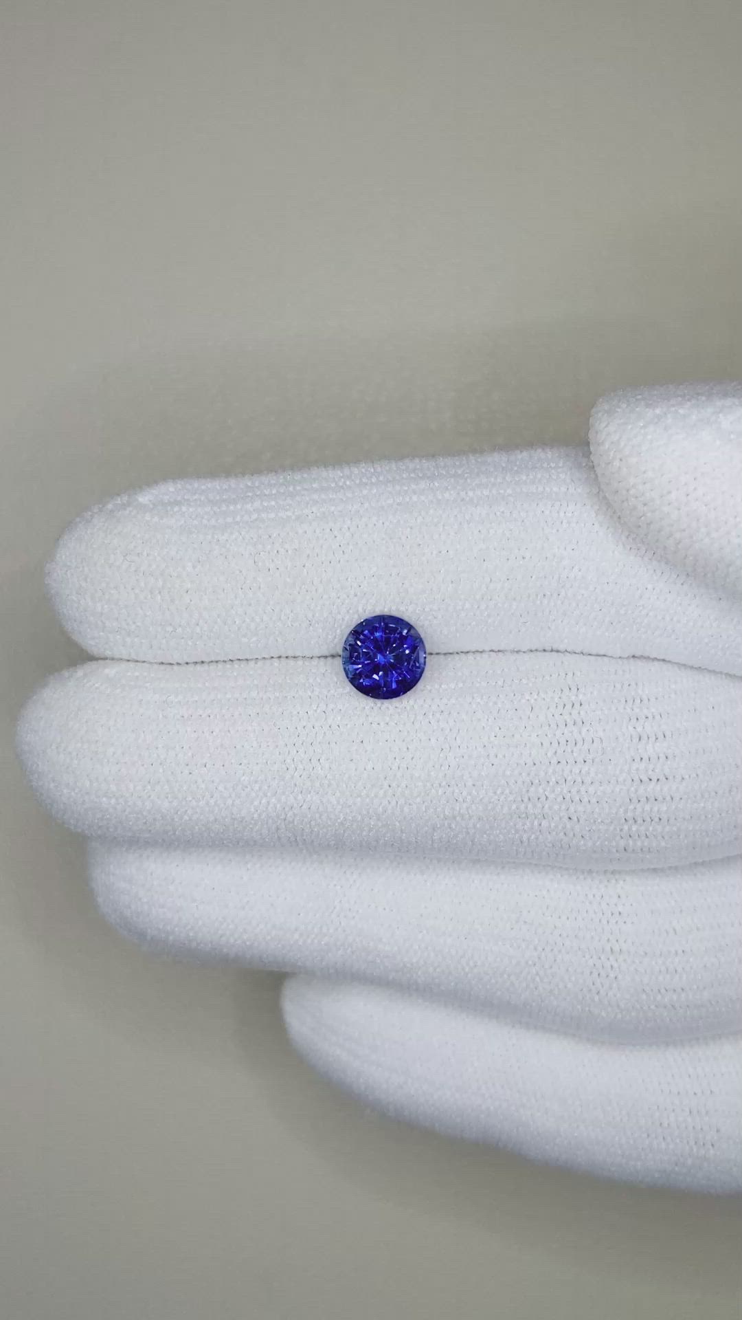 1.29 Ct. Blue Sapphire from Ceylon (Sri Lanka) Size Video