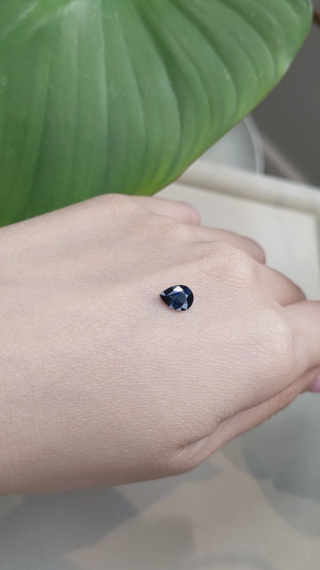 1.13 Ct. Blue Sapphire from Ceylon (Sri Lanka) Size Video