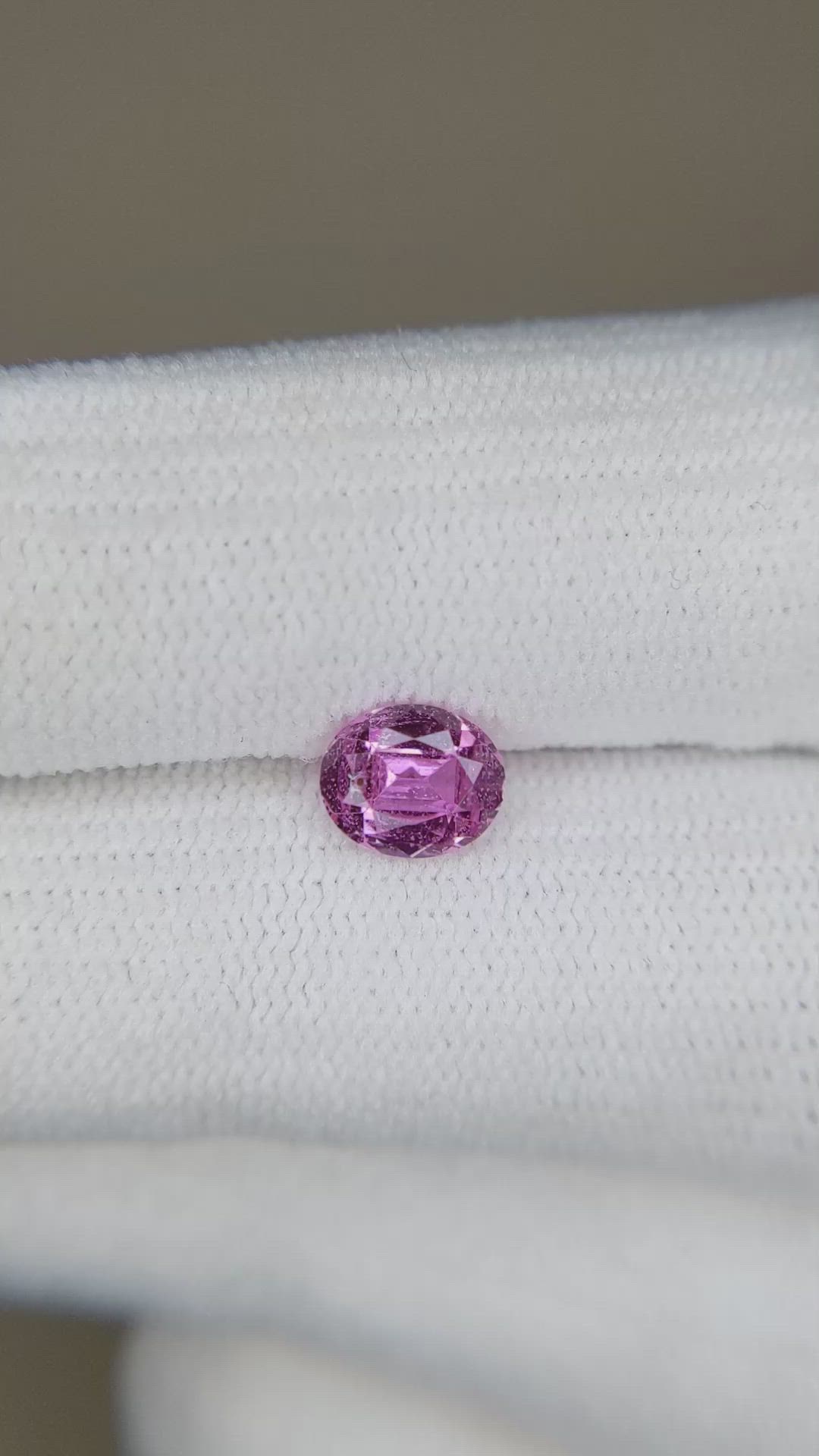 0.88 Ct. Pink Sapphire from Ceylon (Sri Lanka) Size Video