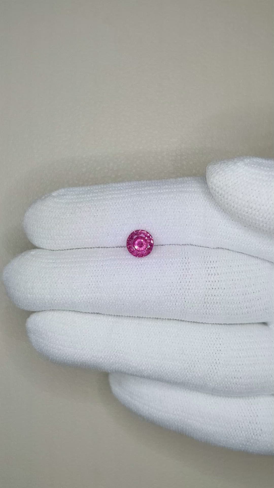 1.01 Ct. Pink Sapphire from Ceylon (Sri Lanka) Size Video
