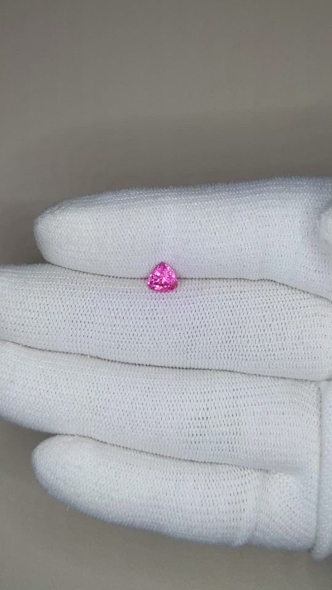 0.79 Ct. Pink Sapphire from Ceylon (Sri Lanka) Size Video