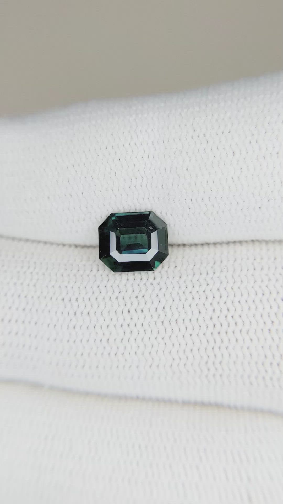 1.54 Ct. Bluish Green Sapphire from Ceylon (Sri Lanka) Size Video