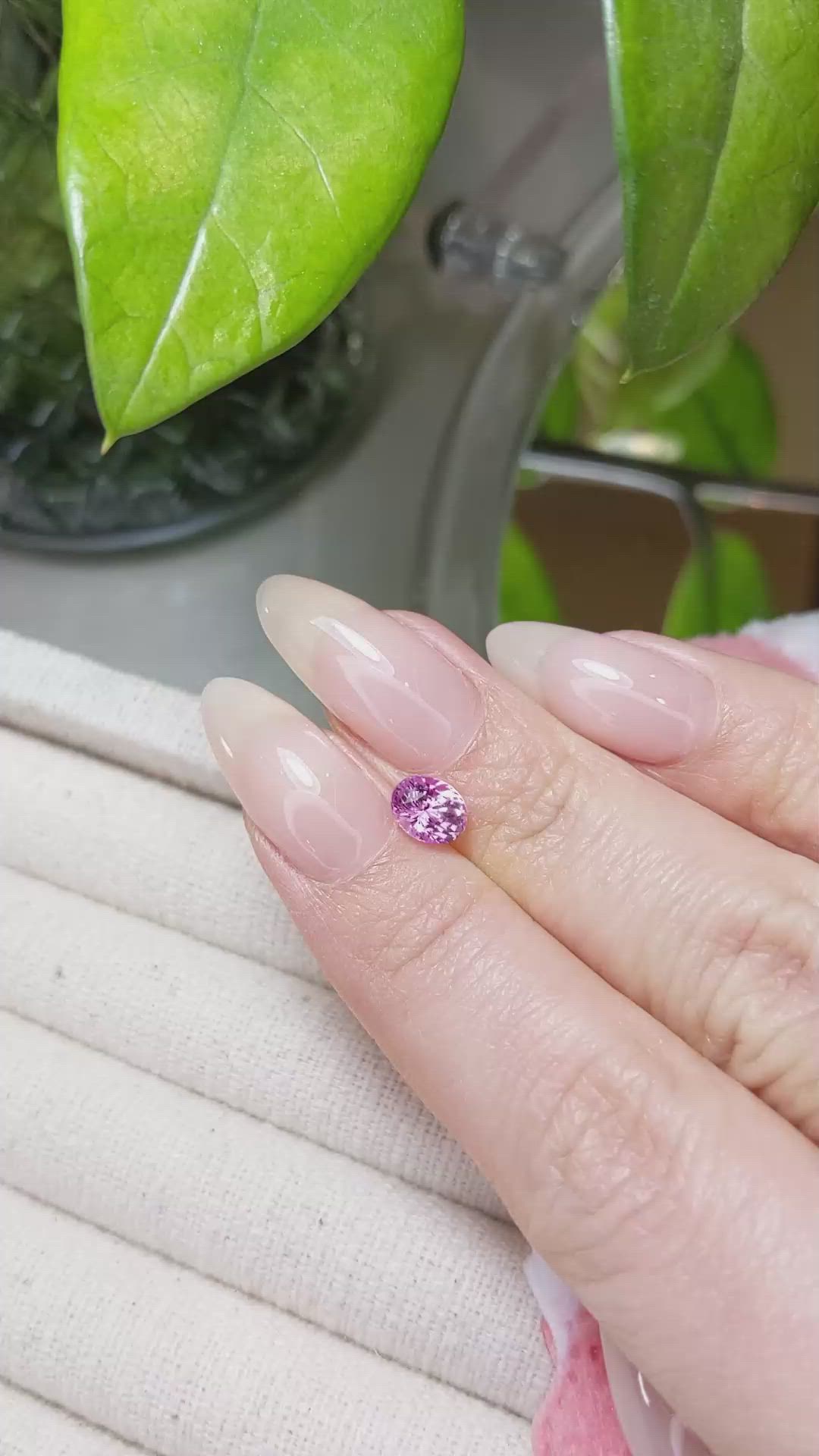 1.14 Ct. Pink Sapphire from Madagascar Size Video