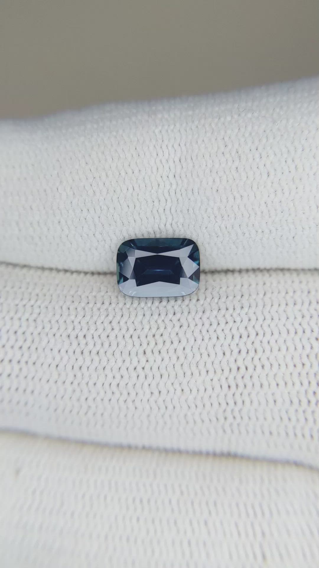 1.54 Ct. Greenish Blue Sapphire from Ceylon (Sri Lanka) Size Video