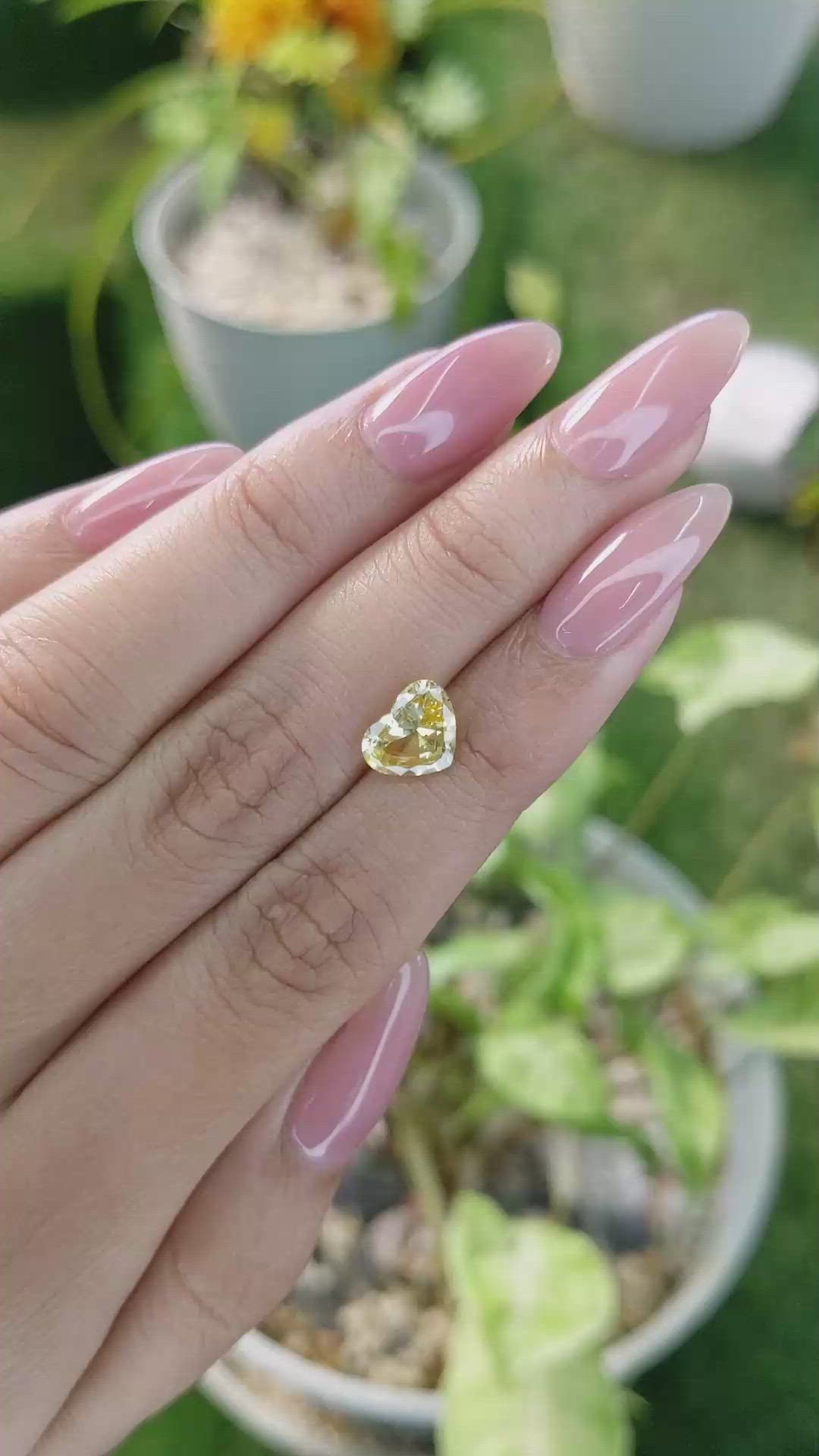 1.89 Ct. Yellow Sapphire from Ceylon (Sri Lanka) Size Video