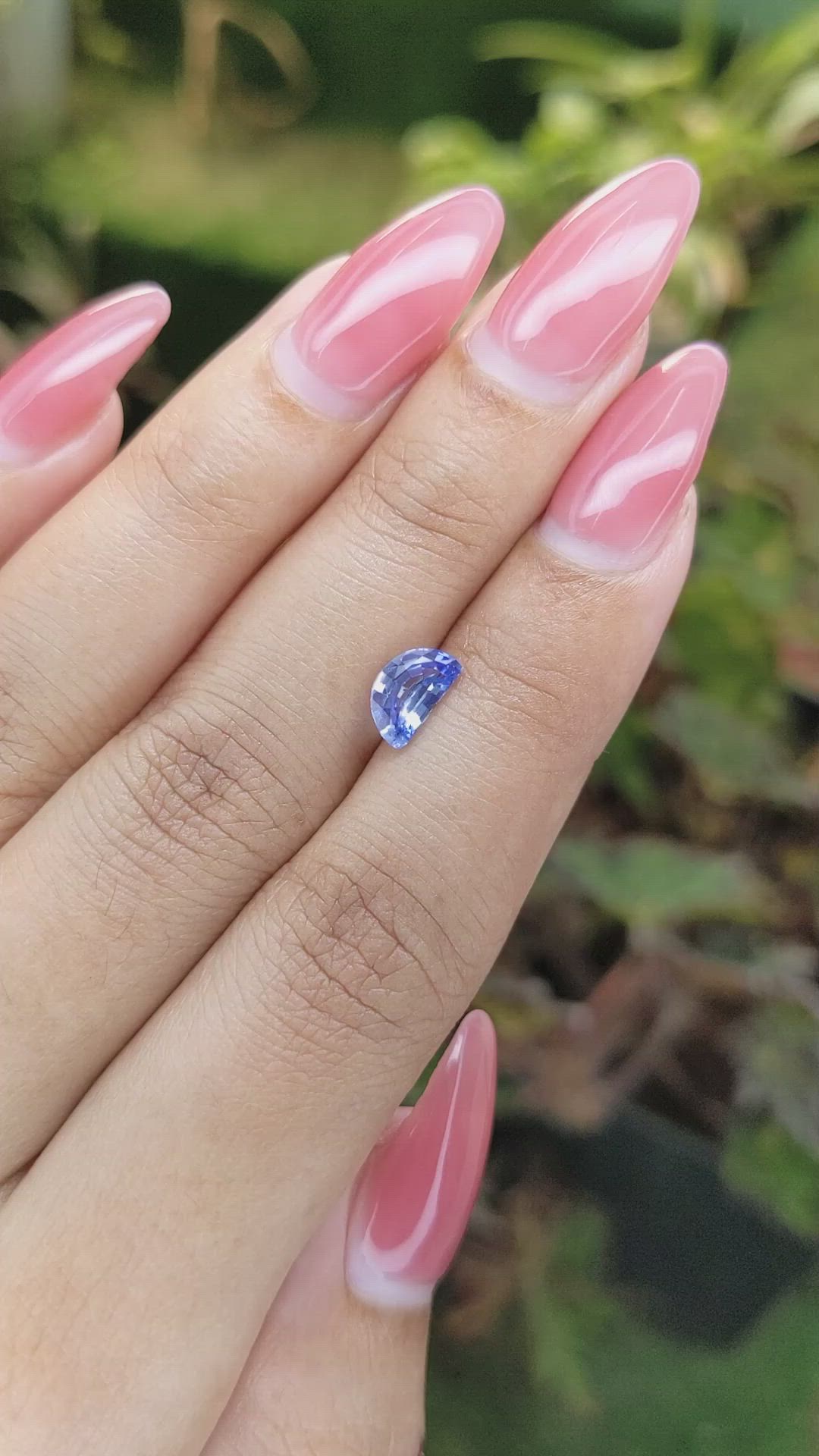 1.02 Ct. Blue Sapphire from Ceylon (Sri Lanka) Size Video