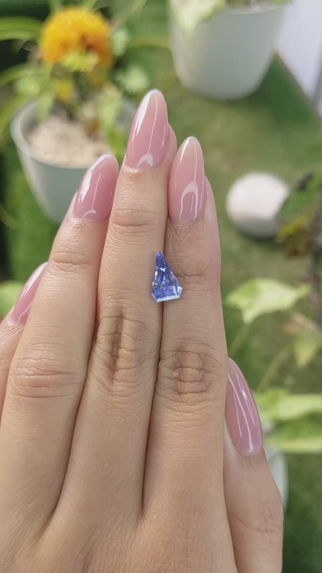 1.94 Ct. Blue Sapphire from Ceylon (Sri Lanka) Size Video