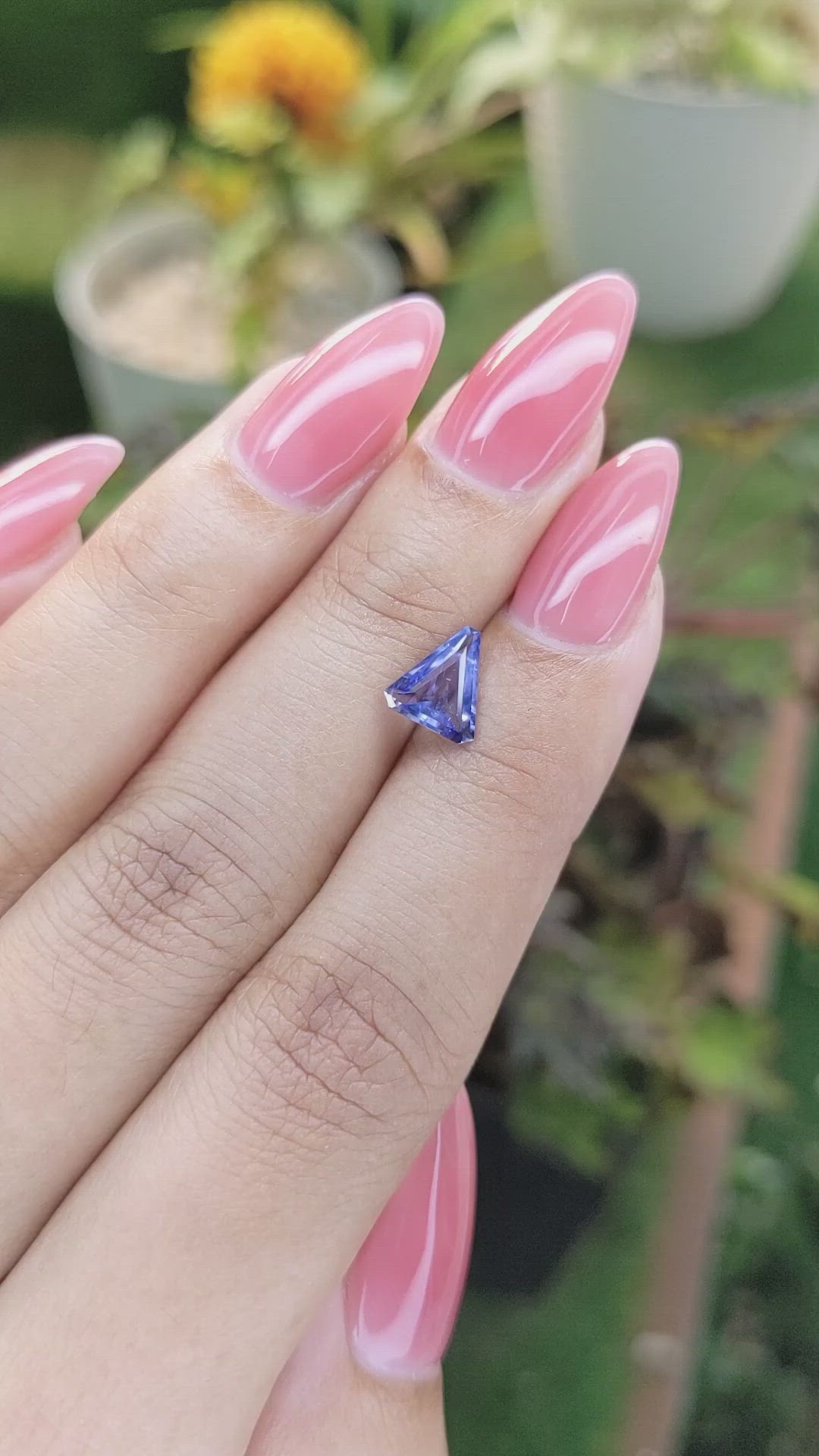 1.02 Ct. Blue Sapphire from Ceylon (Sri Lanka) Size Video