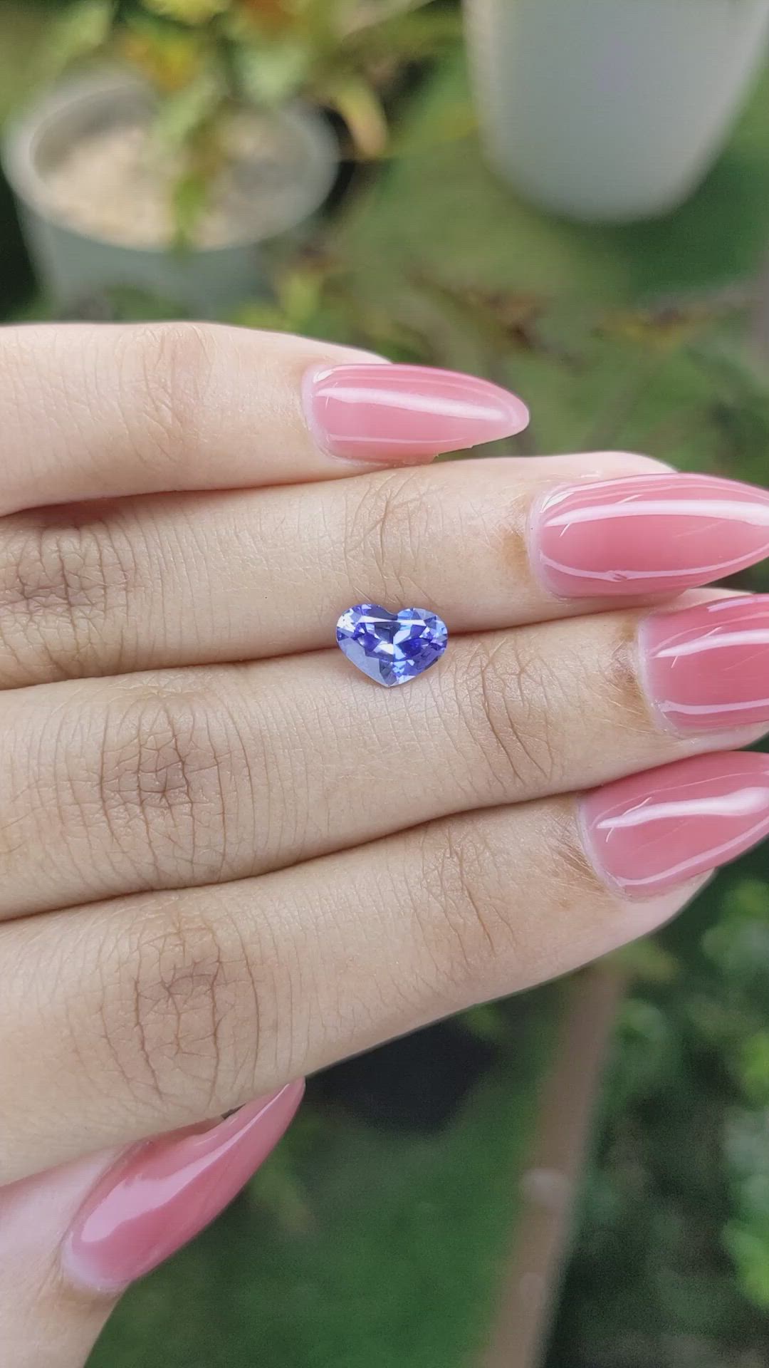 1.24 Ct. Blue Sapphire from Ceylon (Sri Lanka) Size Video