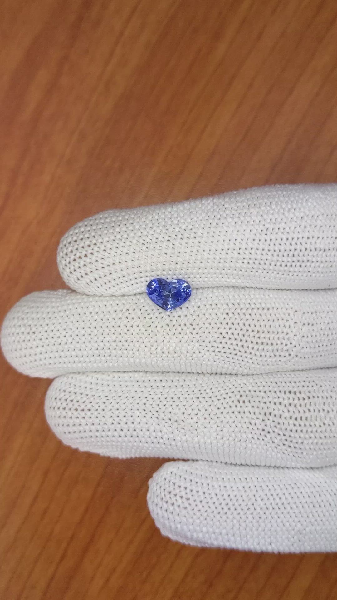 1.24 Ct. Blue Sapphire from Ceylon (Sri Lanka) Size Video