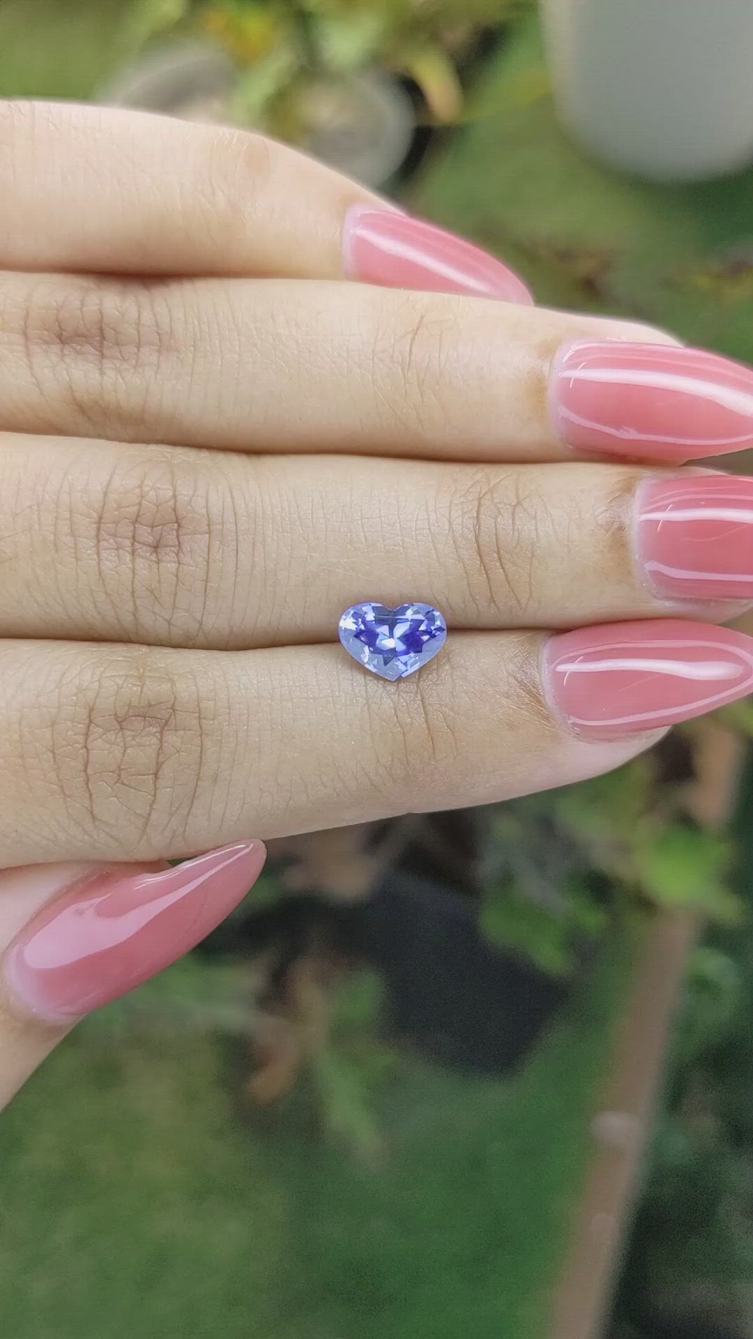1.24 Ct. Blue Sapphire from Ceylon (Sri Lanka) Size Video
