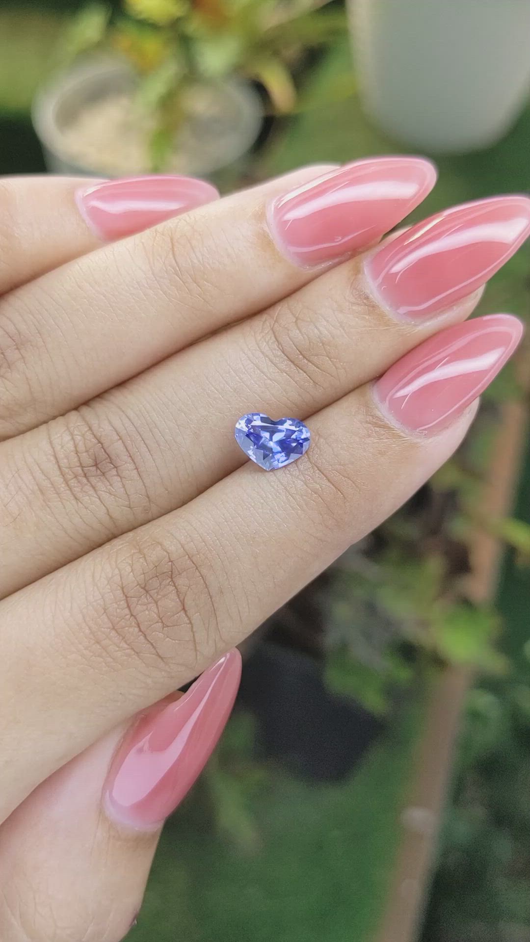 1.24 Ct. Blue Sapphire from Ceylon (Sri Lanka) Size Video