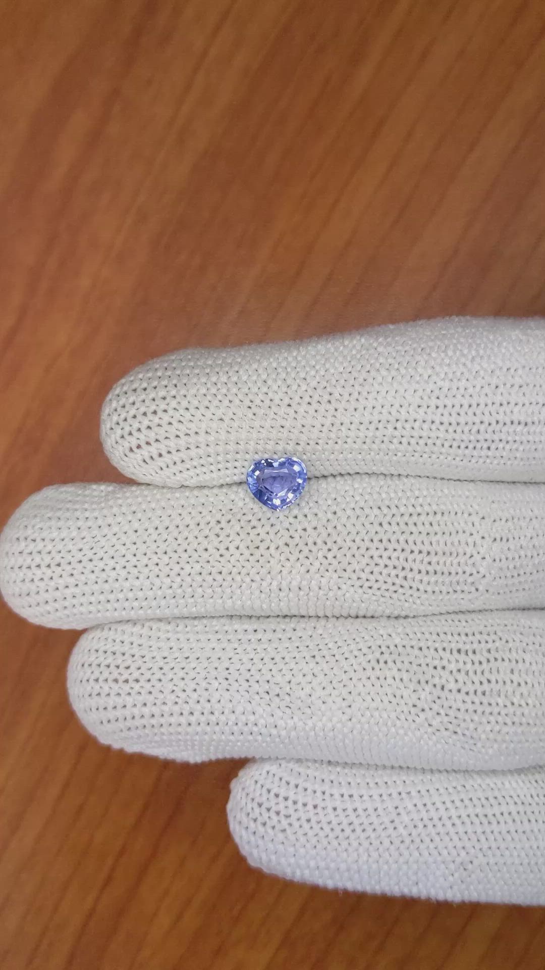 1.17 Ct. Blue Sapphire from Ceylon (Sri Lanka) Size Video