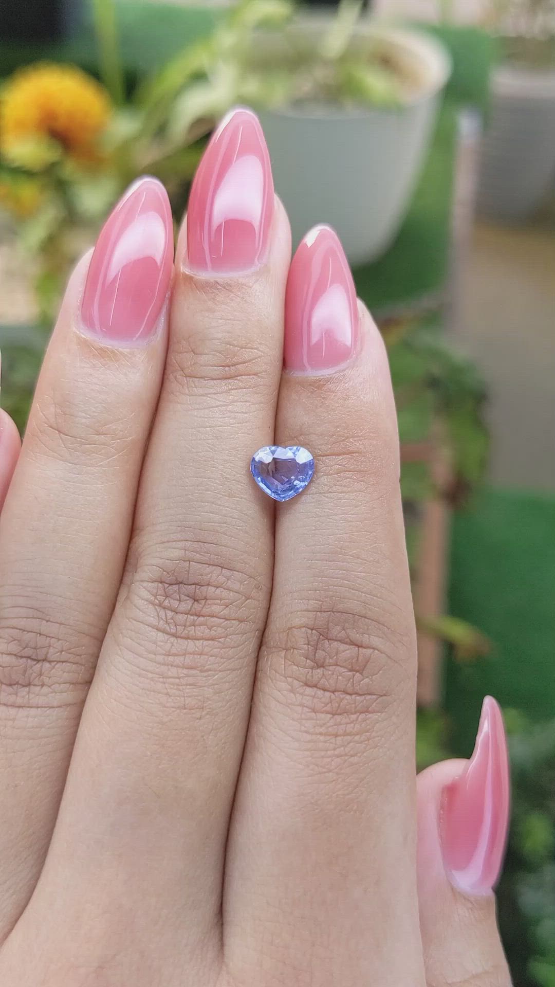 1.17 Ct. Blue Sapphire from Ceylon (Sri Lanka) Size Video