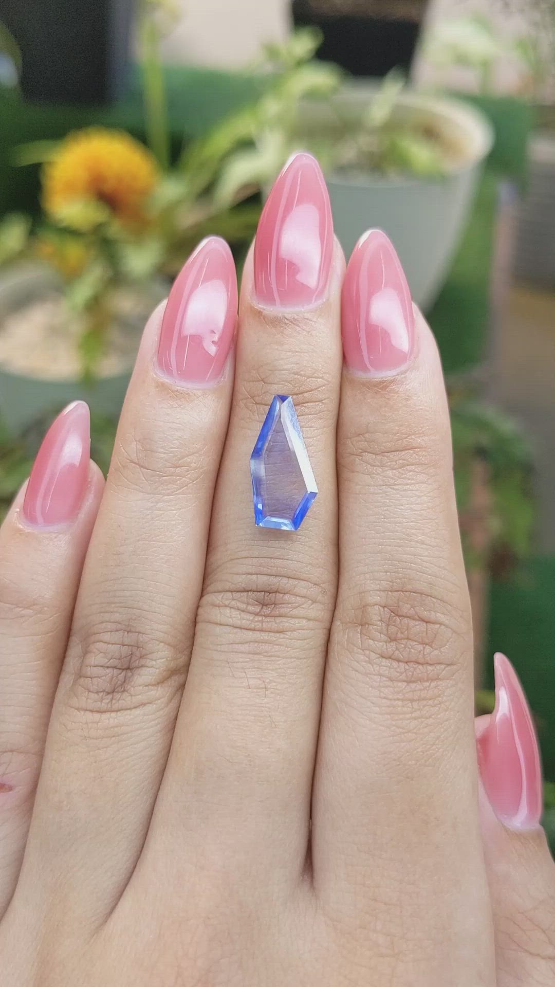 2.61 Ct. Blue Sapphire from Ceylon (Sri Lanka) Size Video