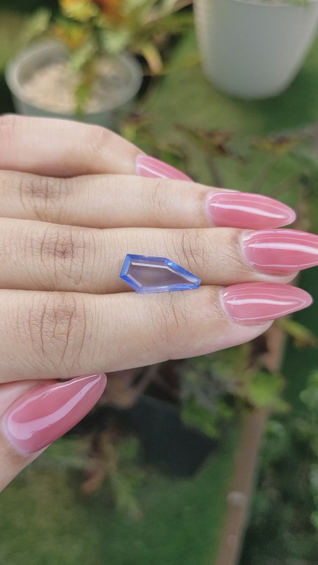 2.61 Ct. Blue Sapphire from Ceylon (Sri Lanka) Size Video