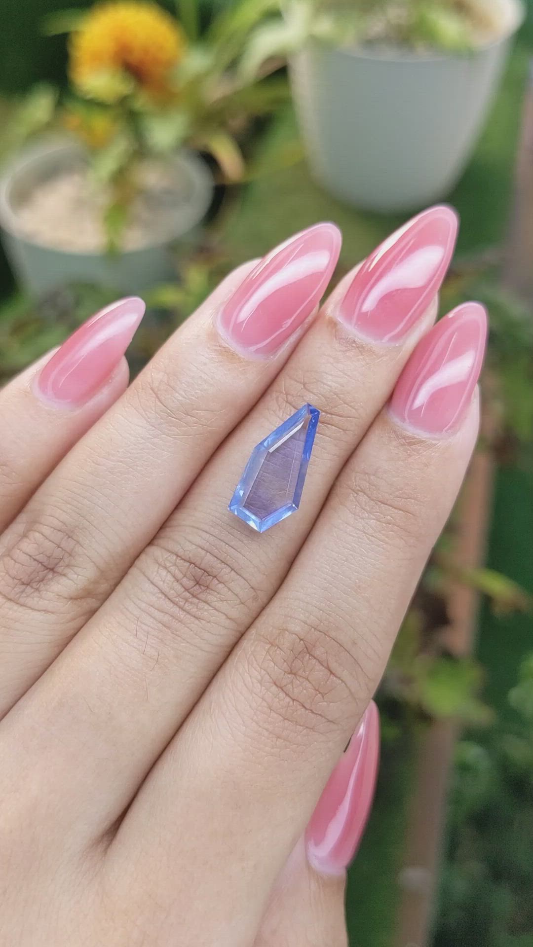 2.61 Ct. Blue Sapphire from Ceylon (Sri Lanka) Size Video