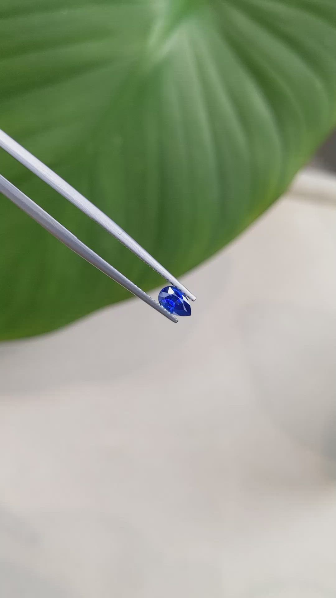 0.52 Ct. Blue Sapphire from Ceylon (Sri Lanka) Size Video