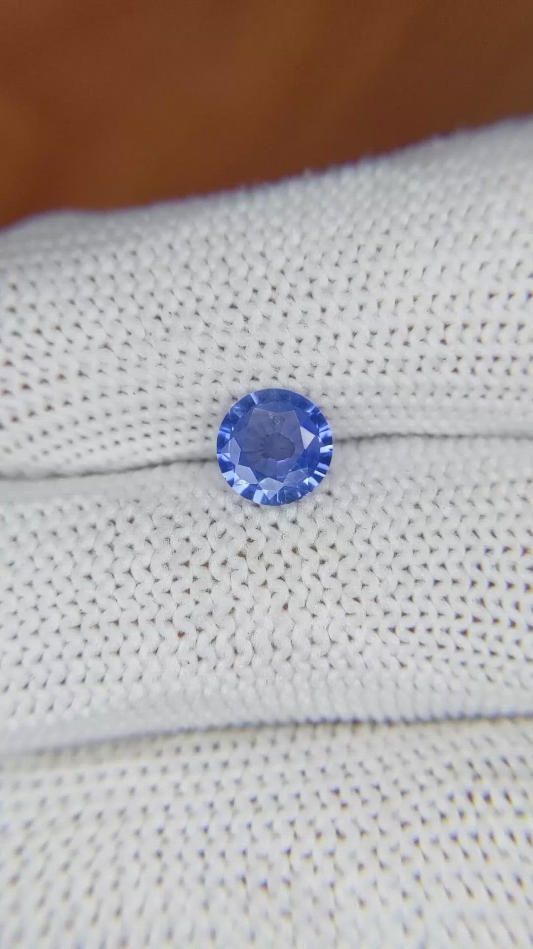 1.10 Ct. Blue Sapphire from Ceylon (Sri Lanka) Size Video