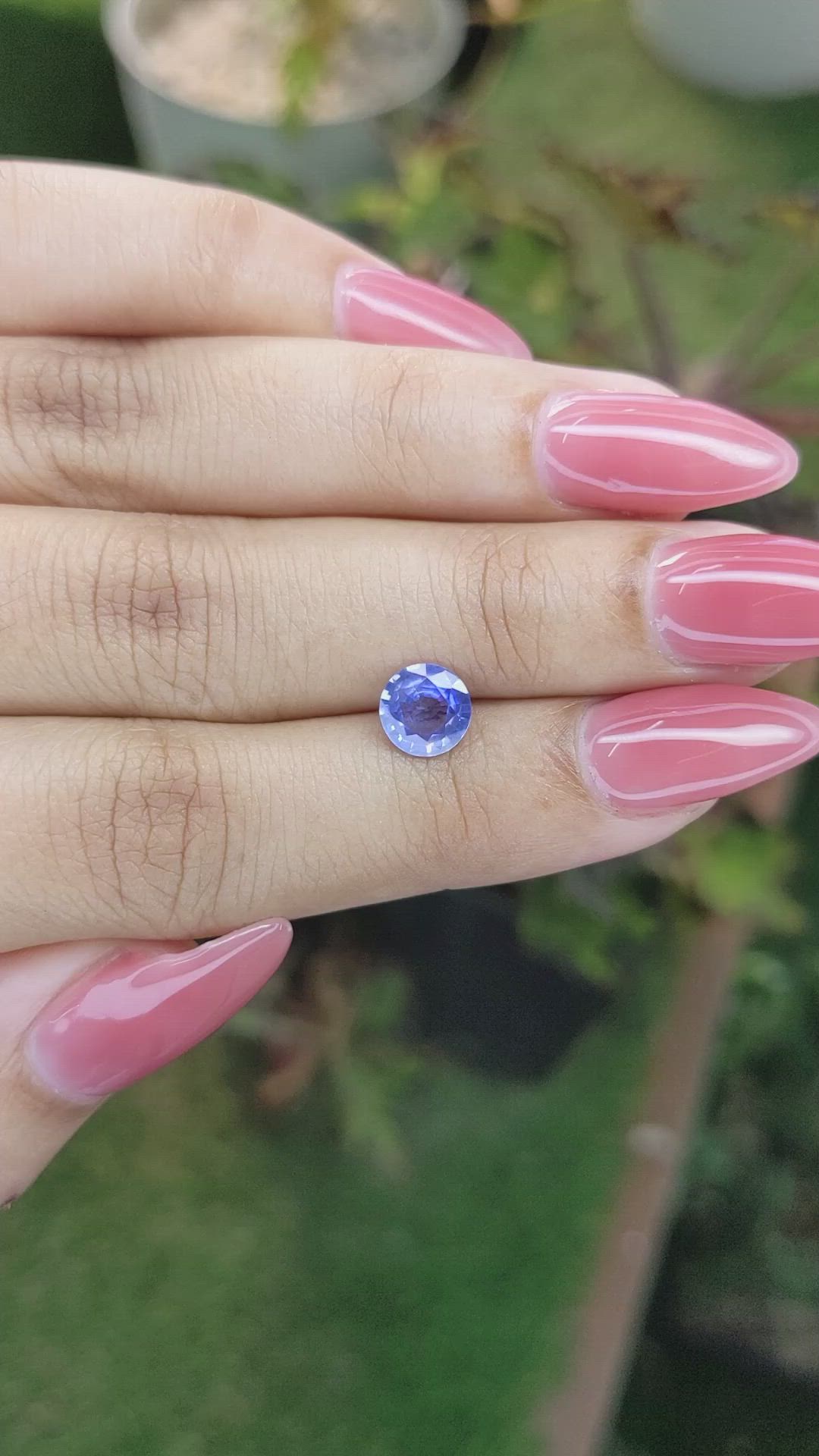 1.10 Ct. Blue Sapphire from Ceylon (Sri Lanka) Size Video