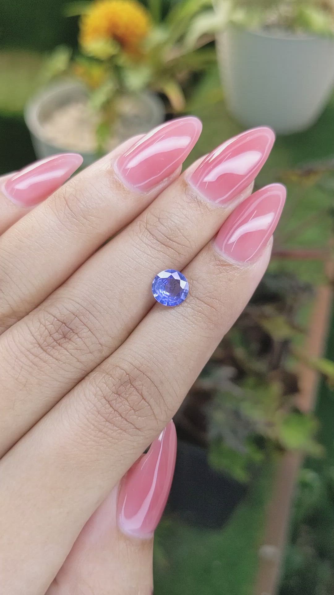 1.10 Ct. Blue Sapphire from Ceylon (Sri Lanka) Size Video