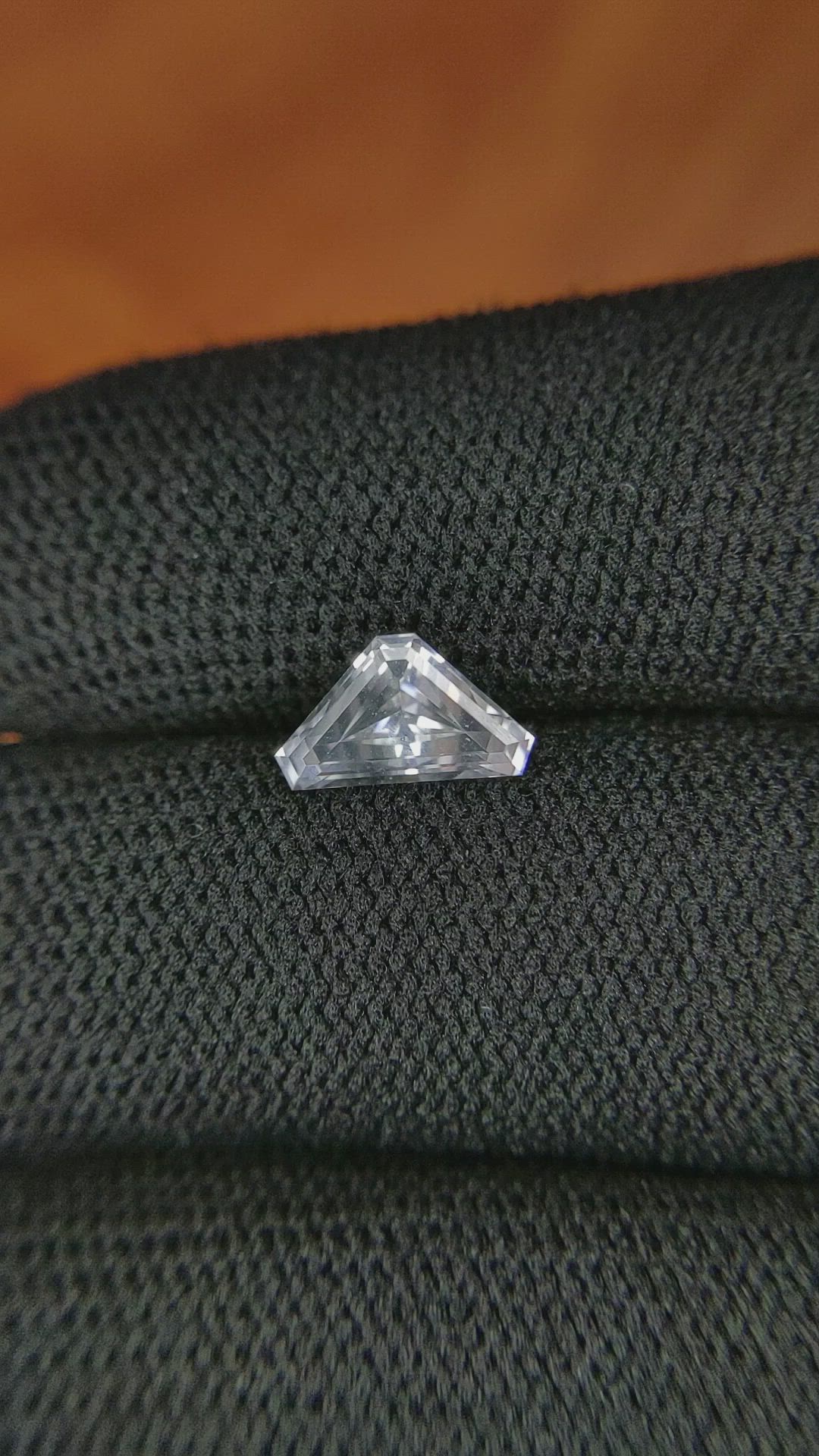 1.52 Ct. White Sapphire from Ceylon (Sri Lanka) Size Video