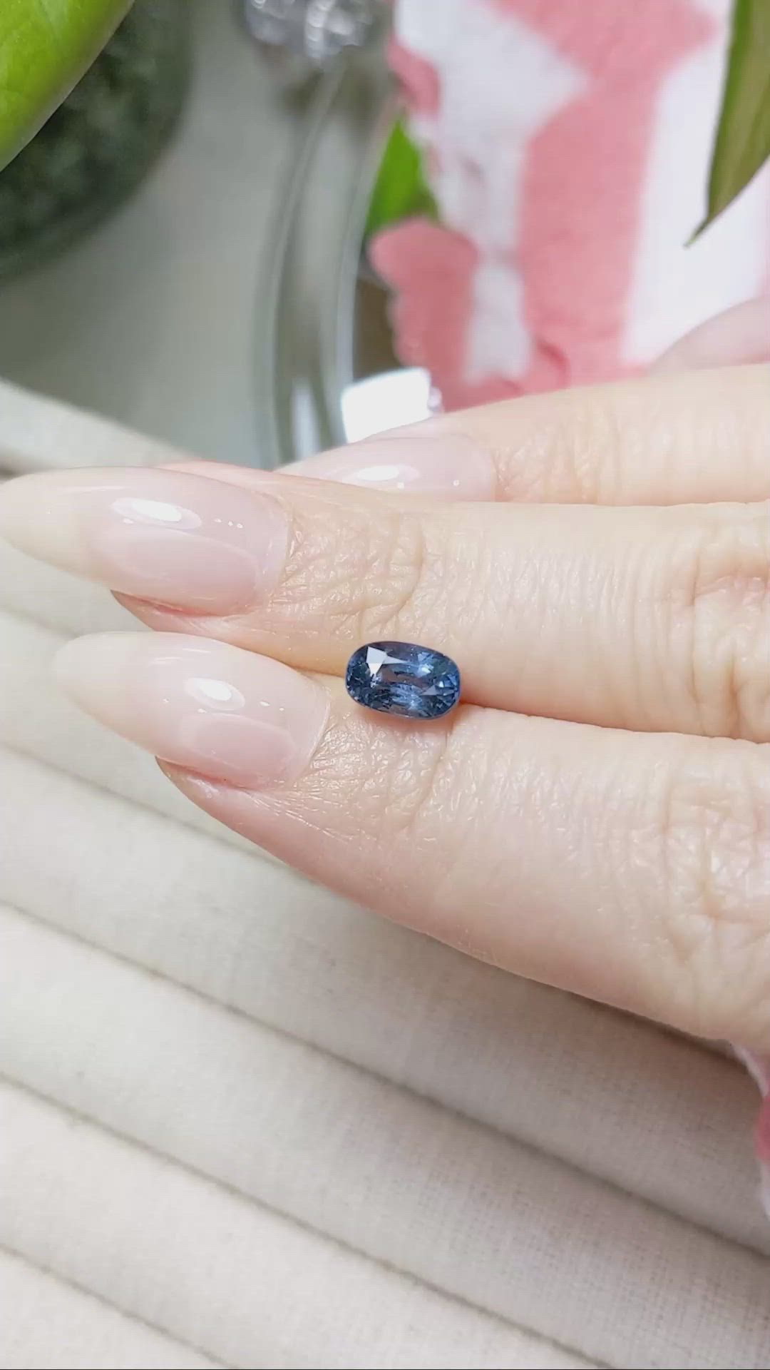 1.60 Ct. Blue Sapphire from Ceylon (Sri Lanka) Size Video