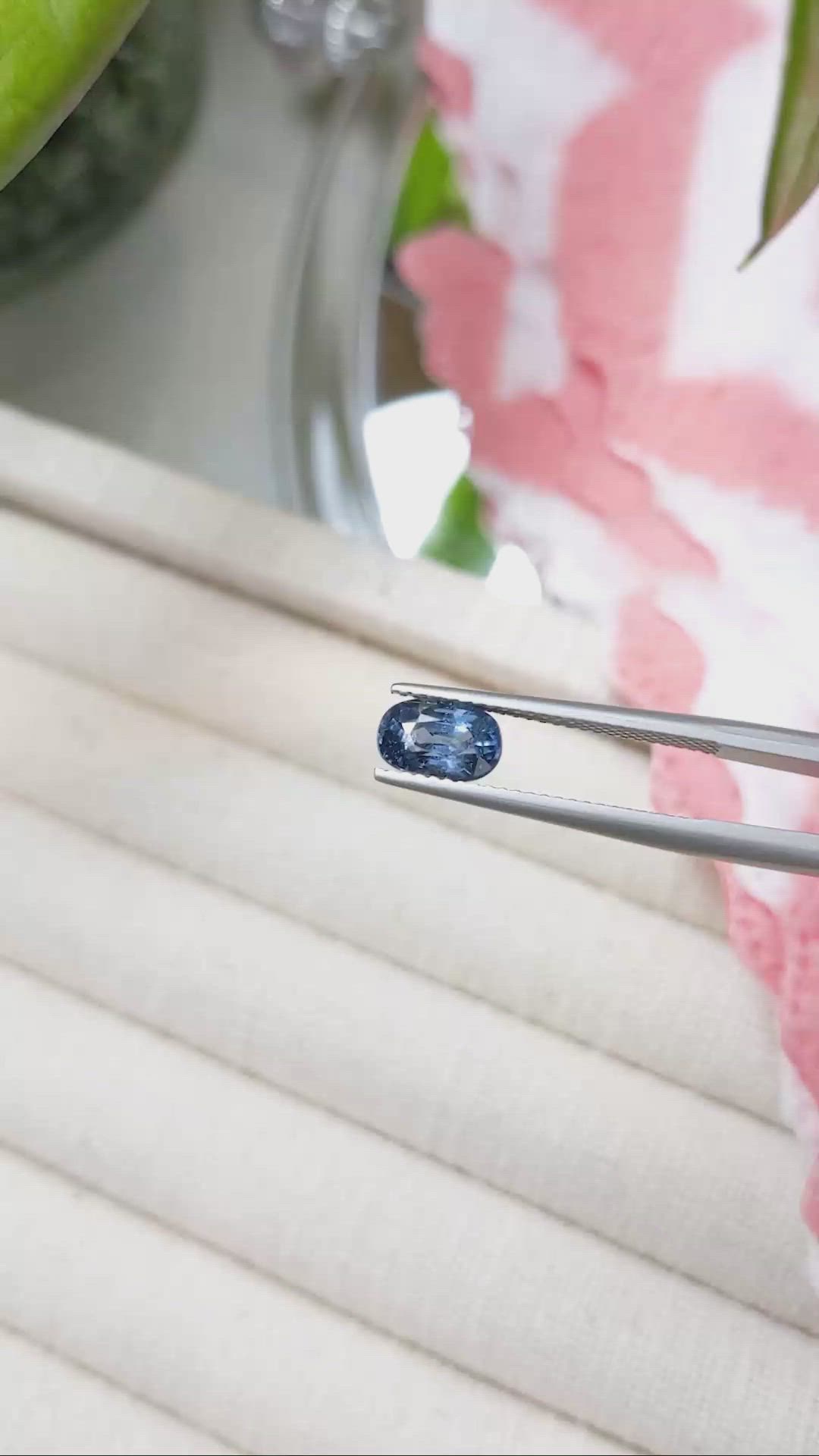 1.60 Ct. Blue Sapphire from Ceylon (Sri Lanka) Size Video