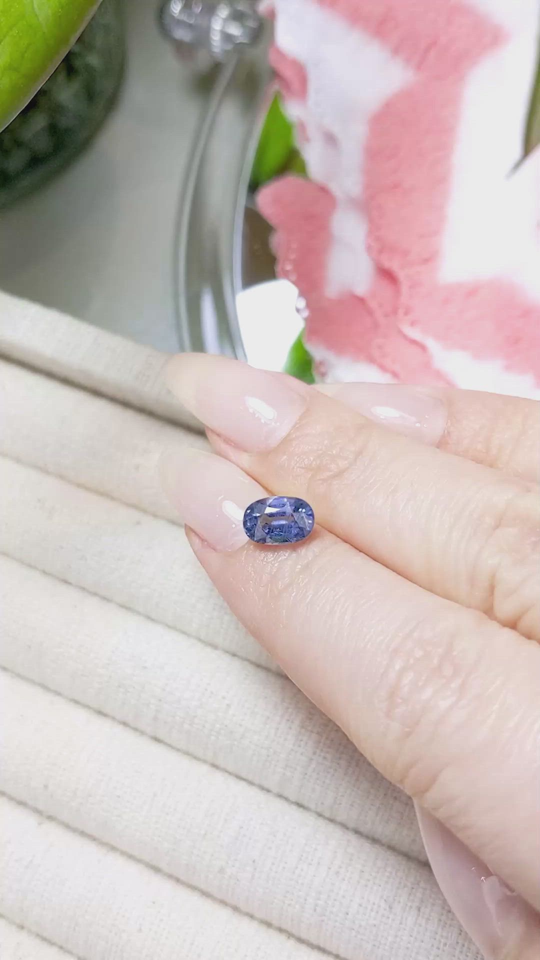 1.76 Ct. Blue Sapphire from Ceylon (Sri Lanka) Size Video