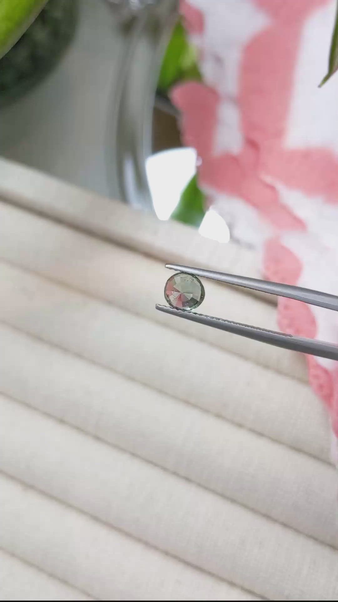 1.26 Ct. Green Sapphire from Ceylon (Sri Lanka) Size Video