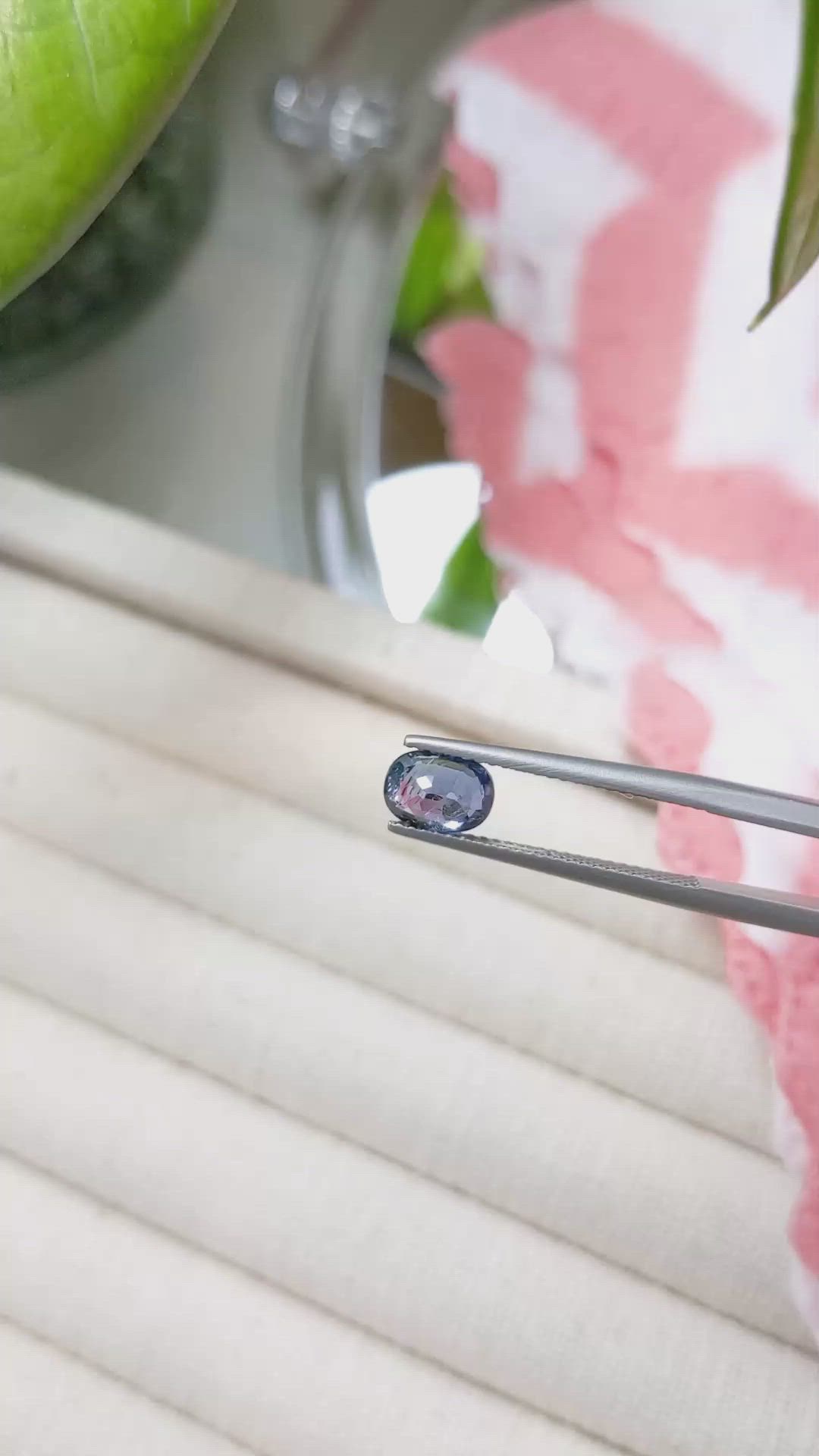 1.34 Ct. Blue Sapphire from Ceylon (Sri Lanka) Size Video